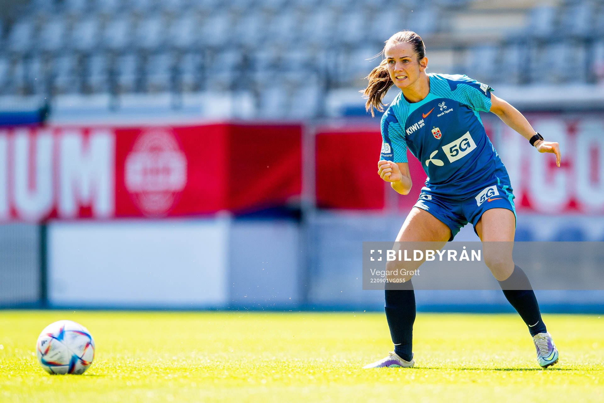 Tuva Hansen of the Norwegian women's national football team