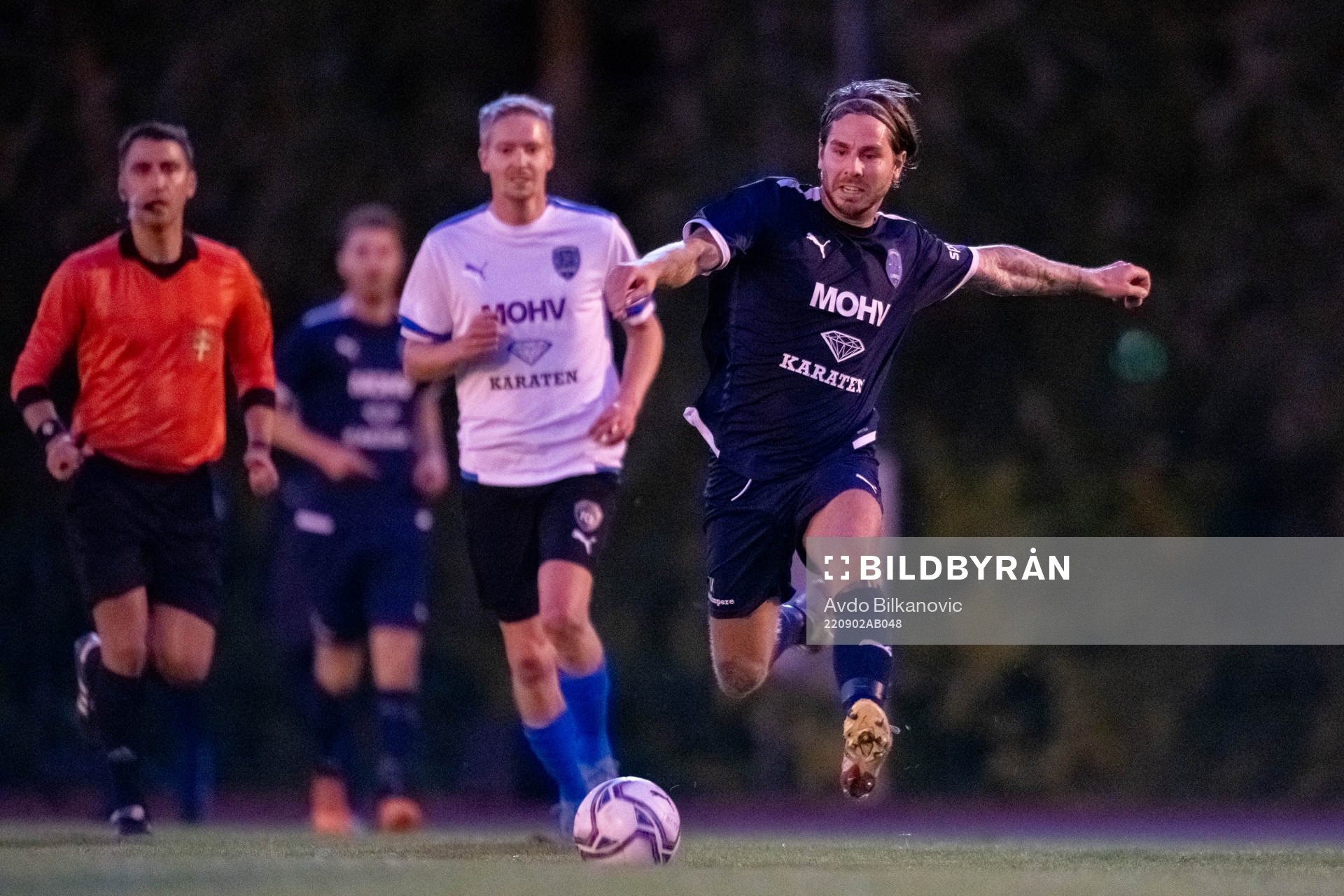 Staffanstorps Robin Fors under fotbollsmatchen i mellan och den 2 september 2022 i Staffanstorp. 