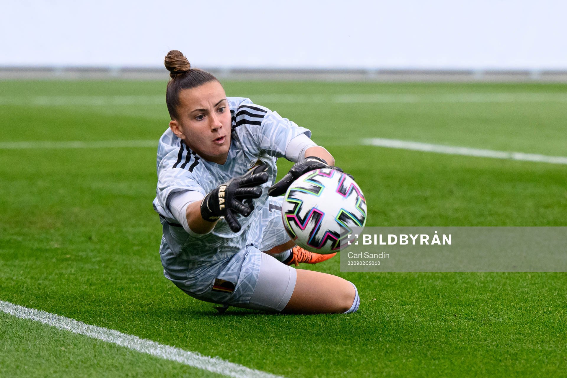 Goalkeeper Femke Bastiae of Belgium