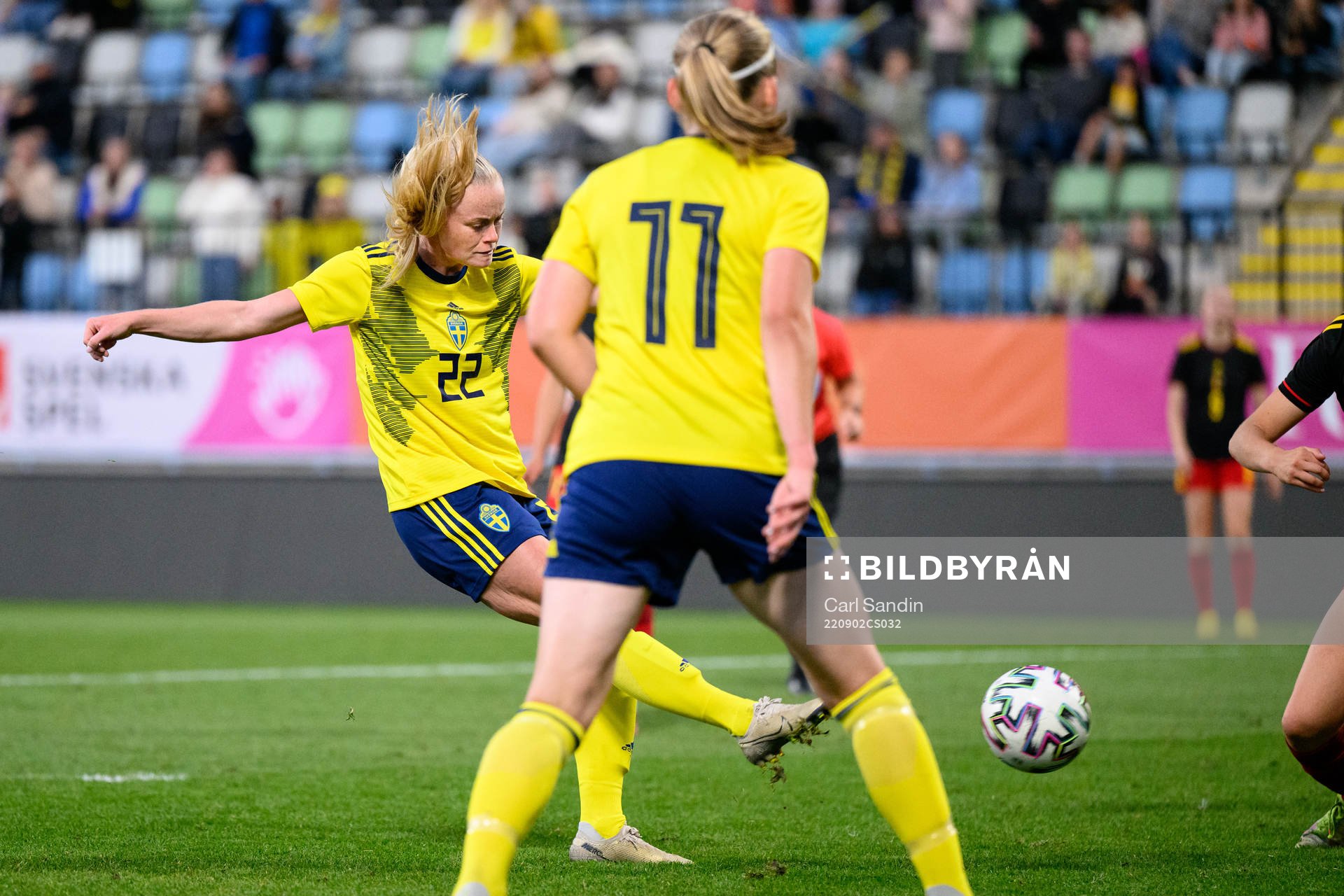 Zara Jönsson of Sweden scored 2-1