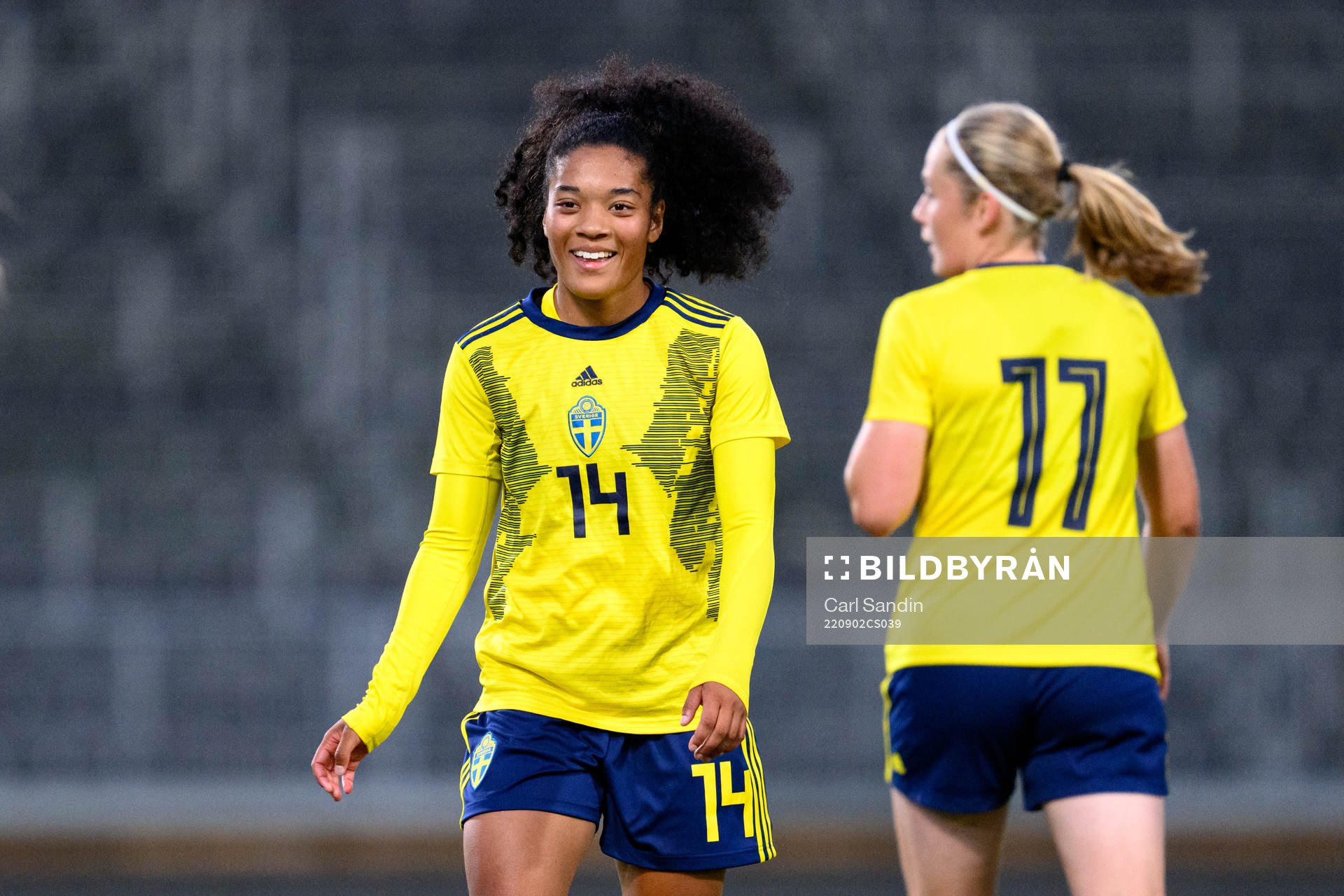 Evelina Duljan of Sweden celebrates
