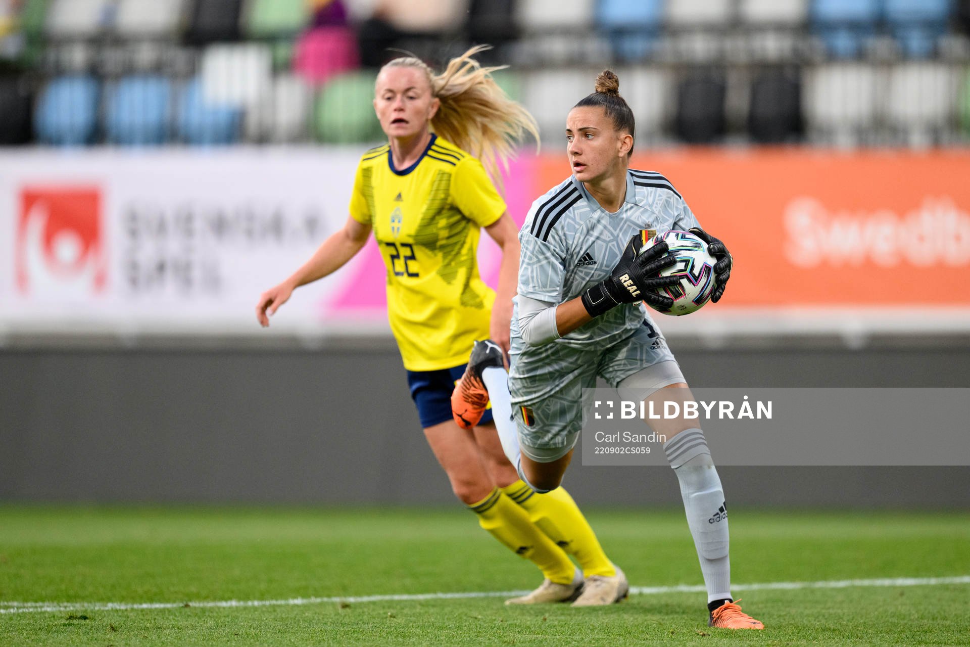 Goalkeeper Femke Bastiaen of Belgium