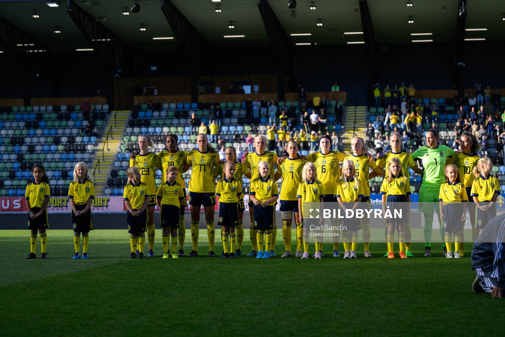 Players of Sweden at lineup