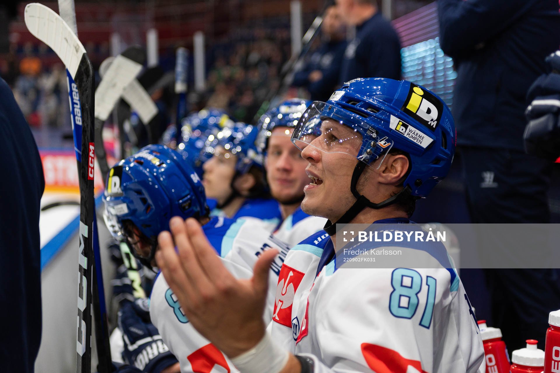 Marco Richter of Villach reacts