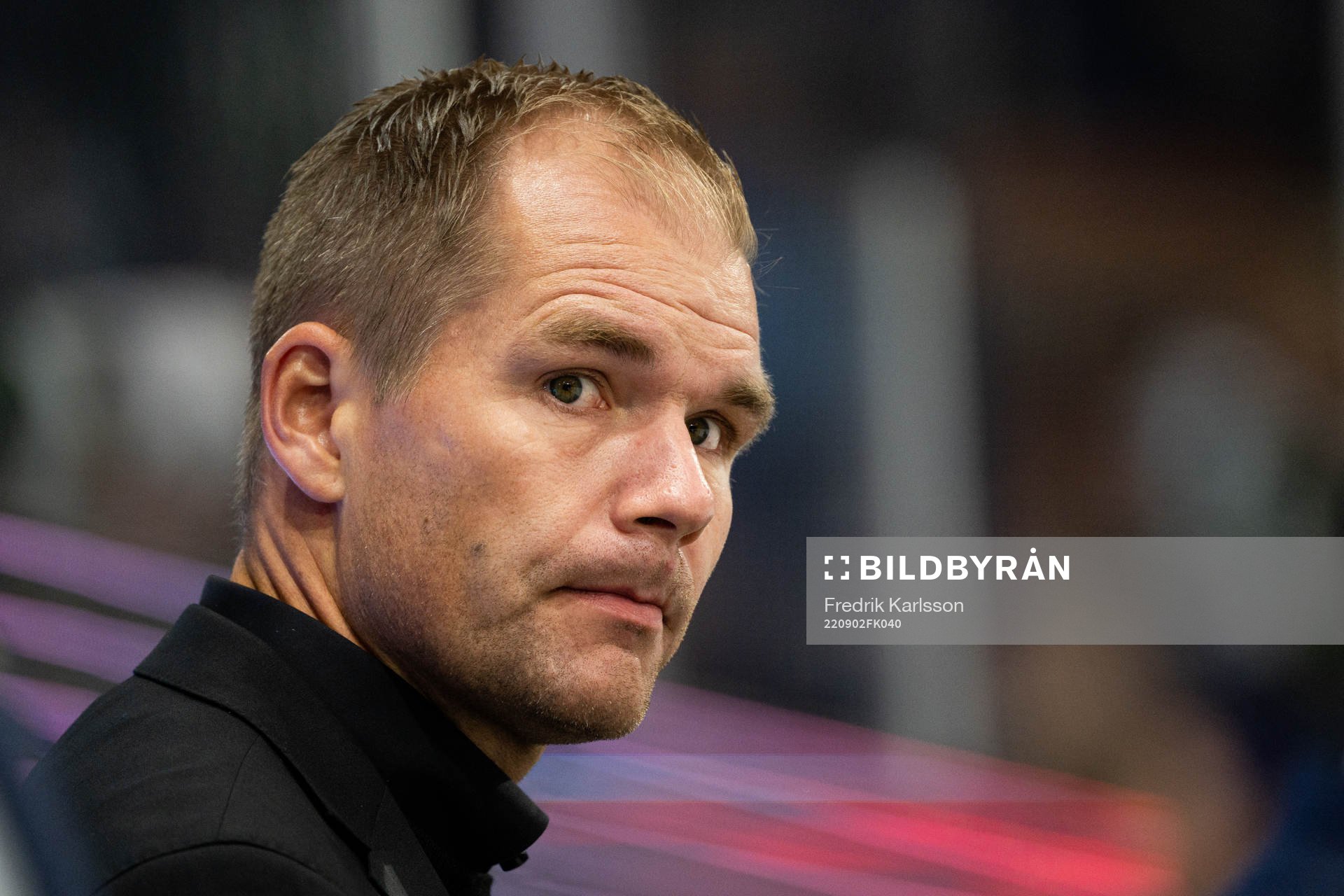 Head coach Tomas Mitell of Färjestad