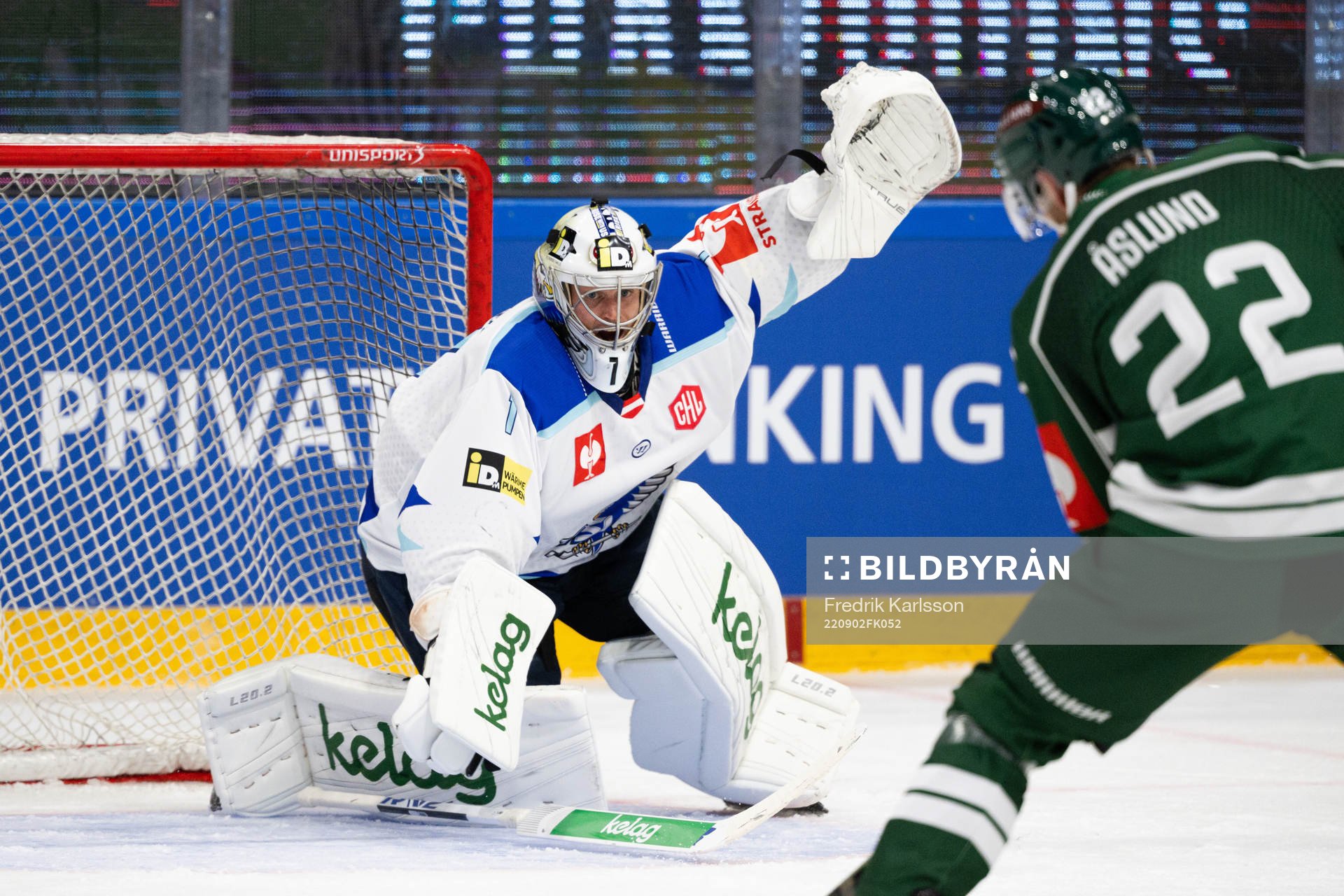 Goalkeeper Jean-Philippe Lamoureux of Villach