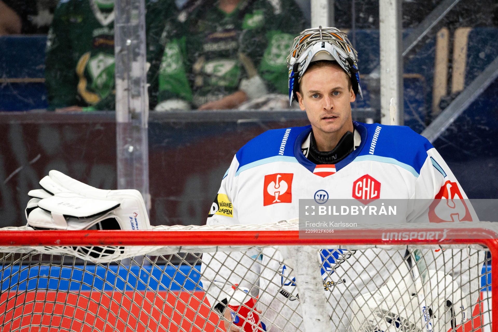 Goalkeeper Jean-Philippe Lamoureux of Villach