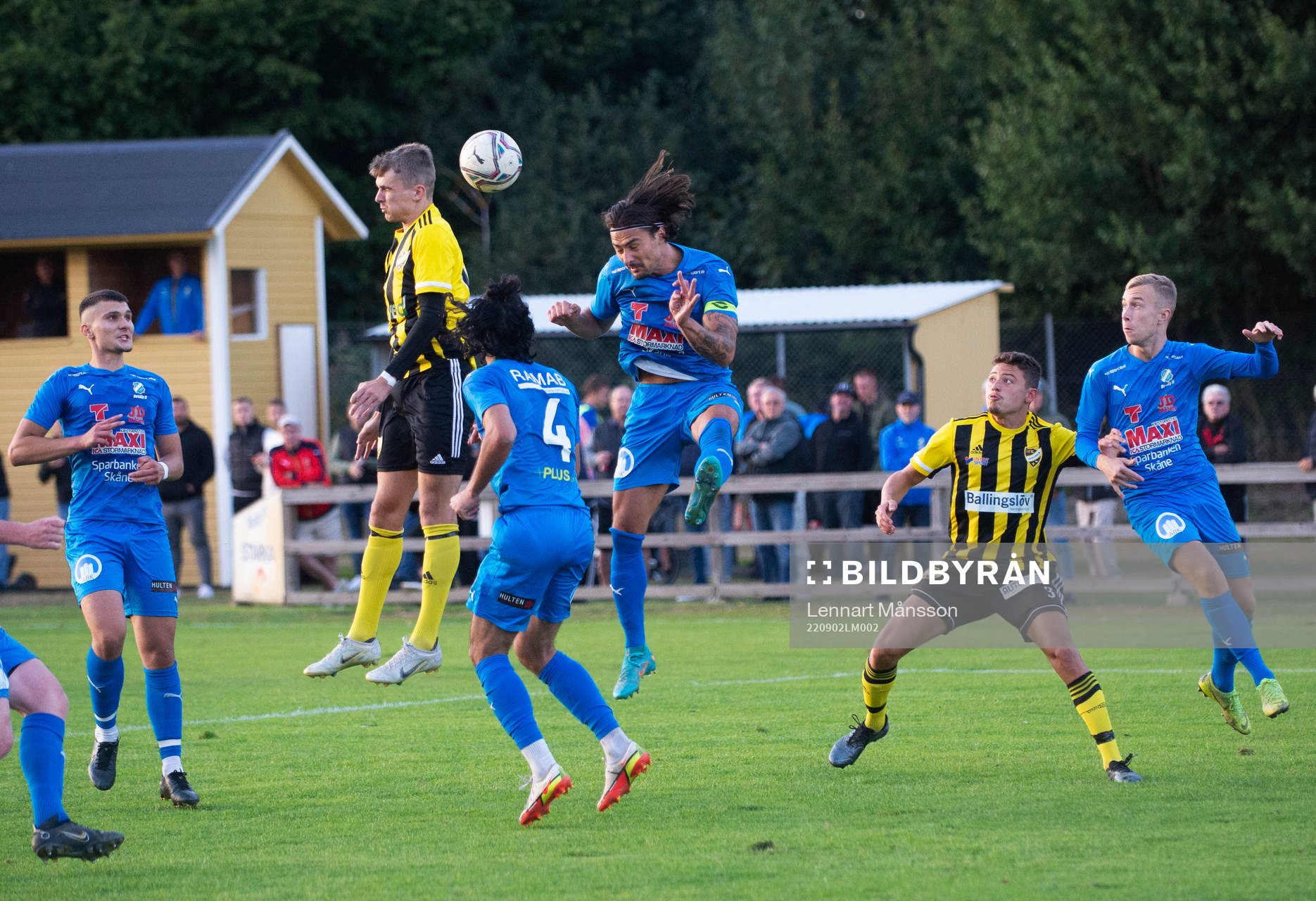 IFK Hässleholms Elliot Nilsson i matchen i div. 2 mellan
