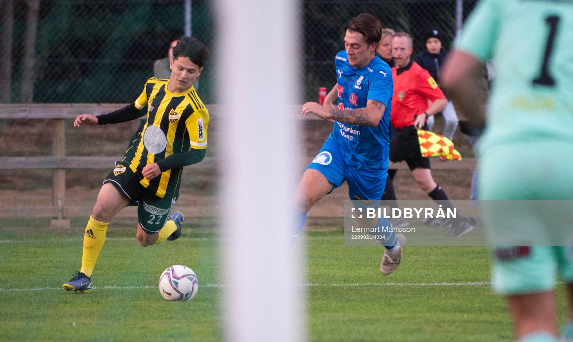 IFK Hässleholms Meraj Haidari i matchen i div. 2 mellan