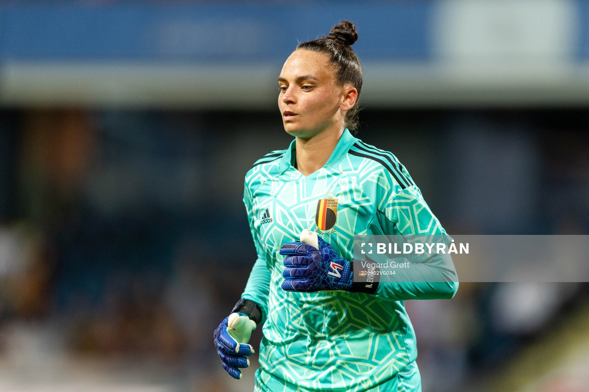 Goalkeeper Femke Bastiaen of Belgium