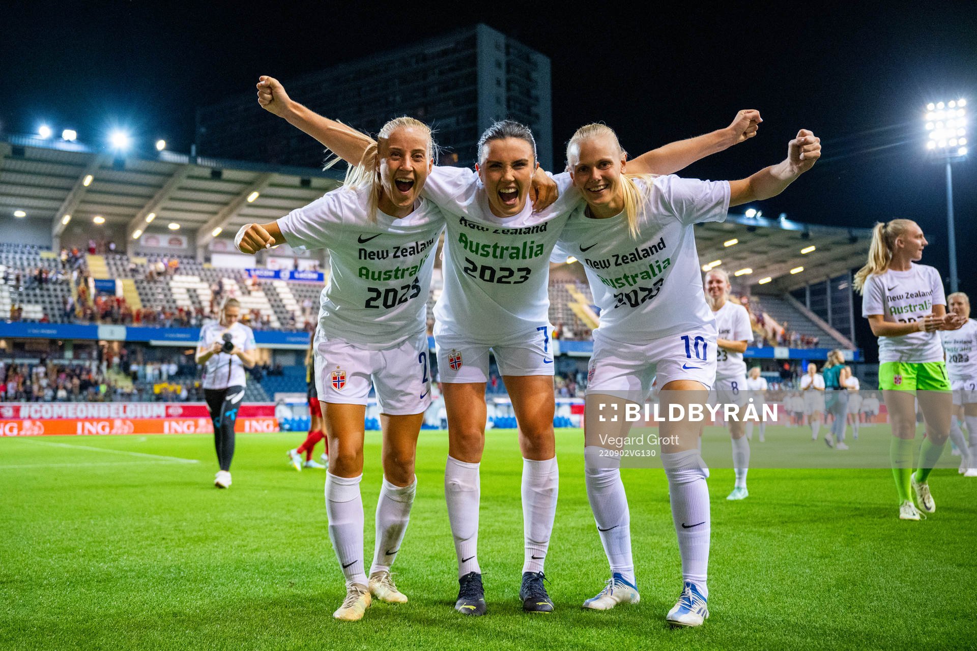 Anja Sønstevold, Ingrid Syrstad Engen and Karina Sævik of