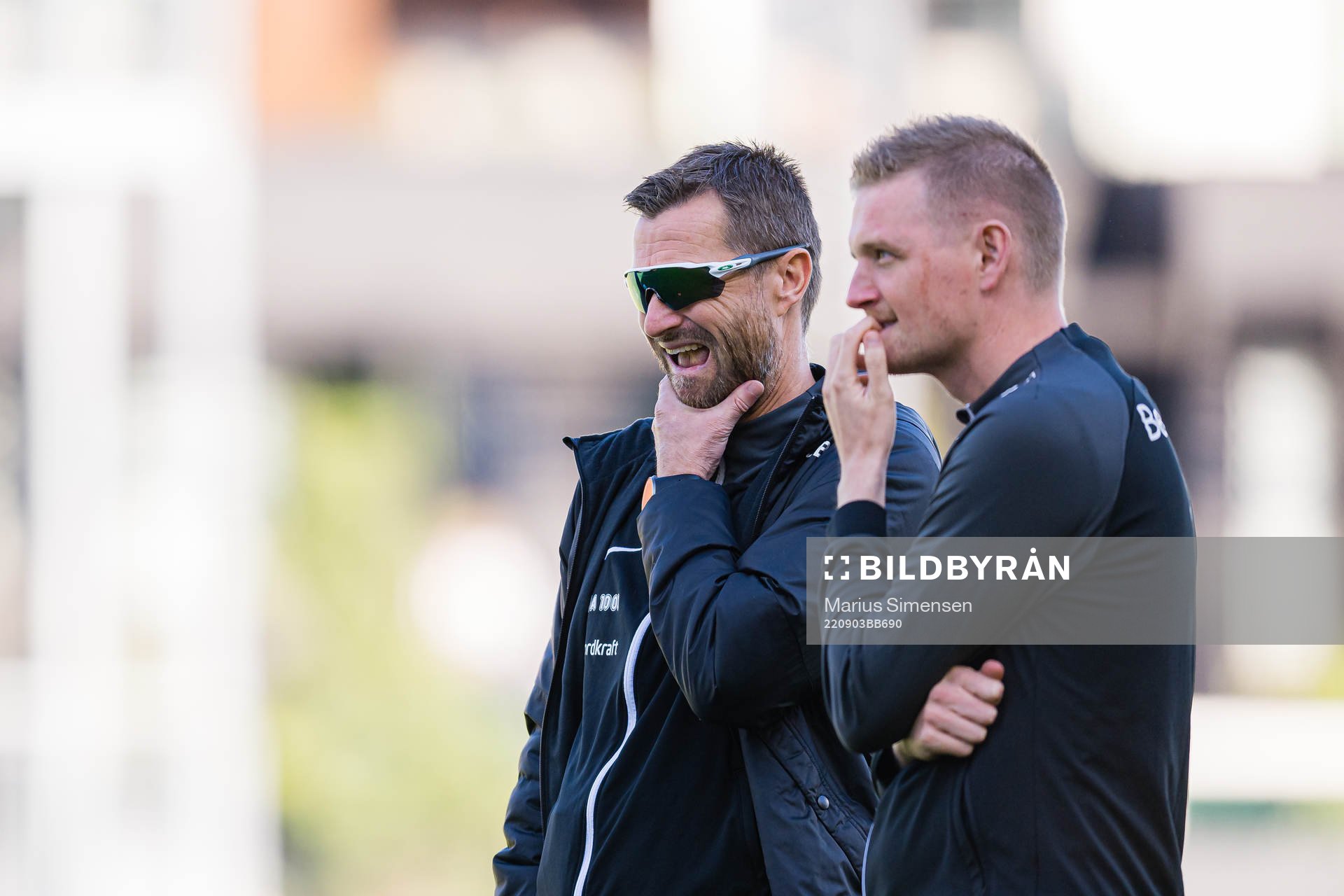 Eirik Horneland, head coach of Brann, and Erik Huseklepp,
