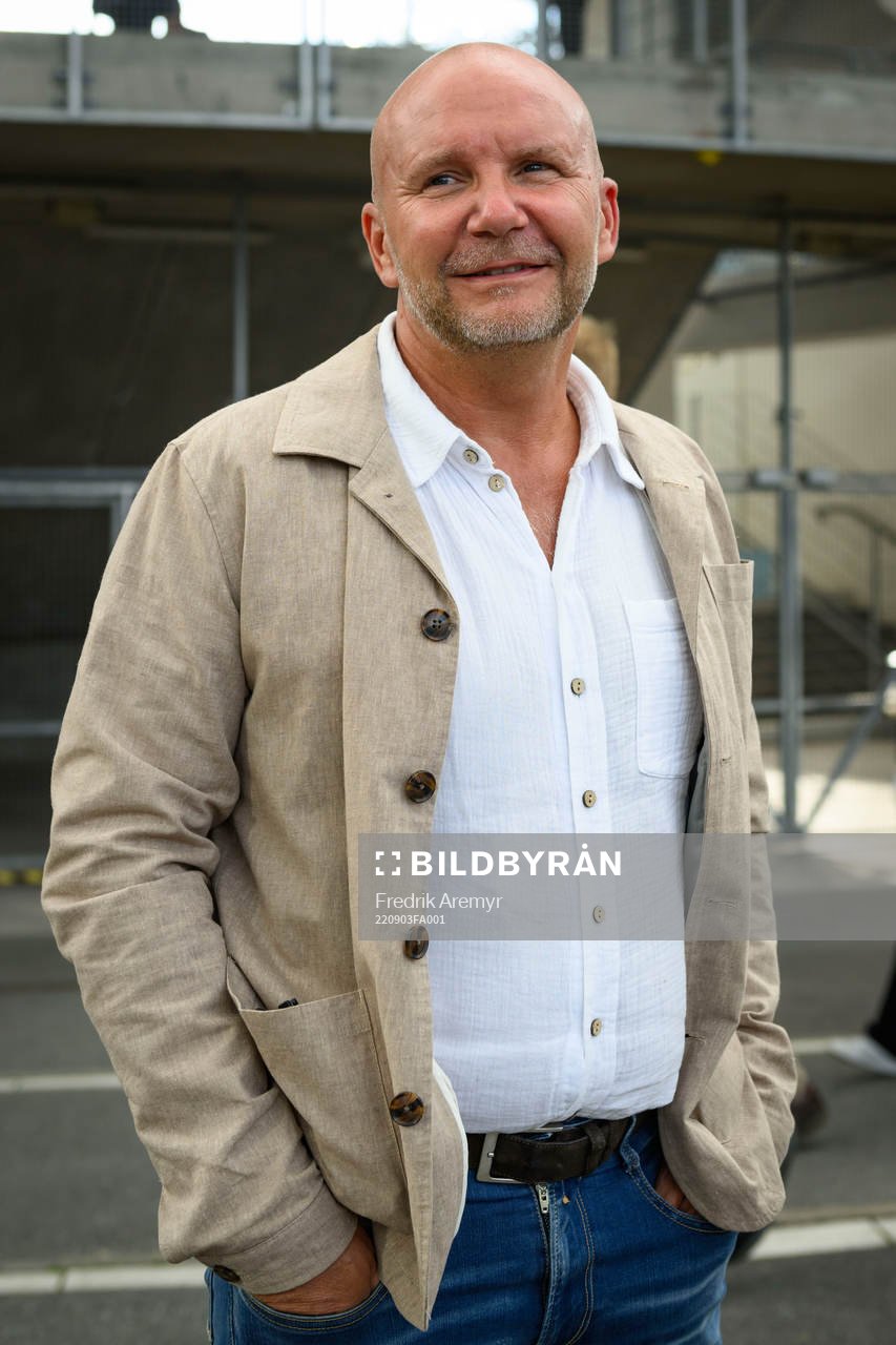 Mikael Dahlqvist innan fotbollsmatchen i Superettan mellan Örgryte och Landskrona den 3 september 2022 i Göteborg. 