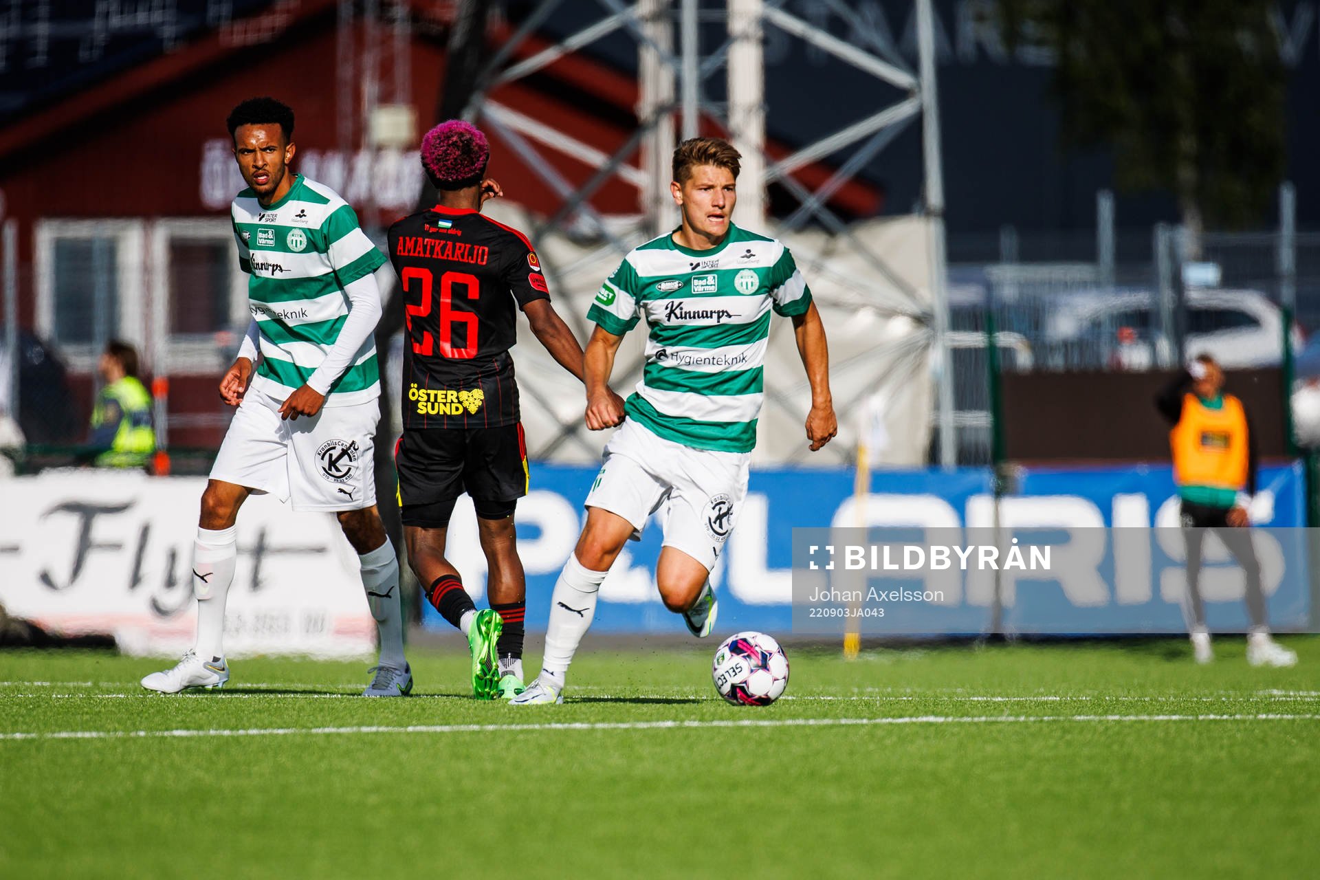 Västerås SKs Martin Gambos under fotbollsmatchen i Superettan mellan Östersund och Västerås SK den 3 september 2022 i Östersund. 