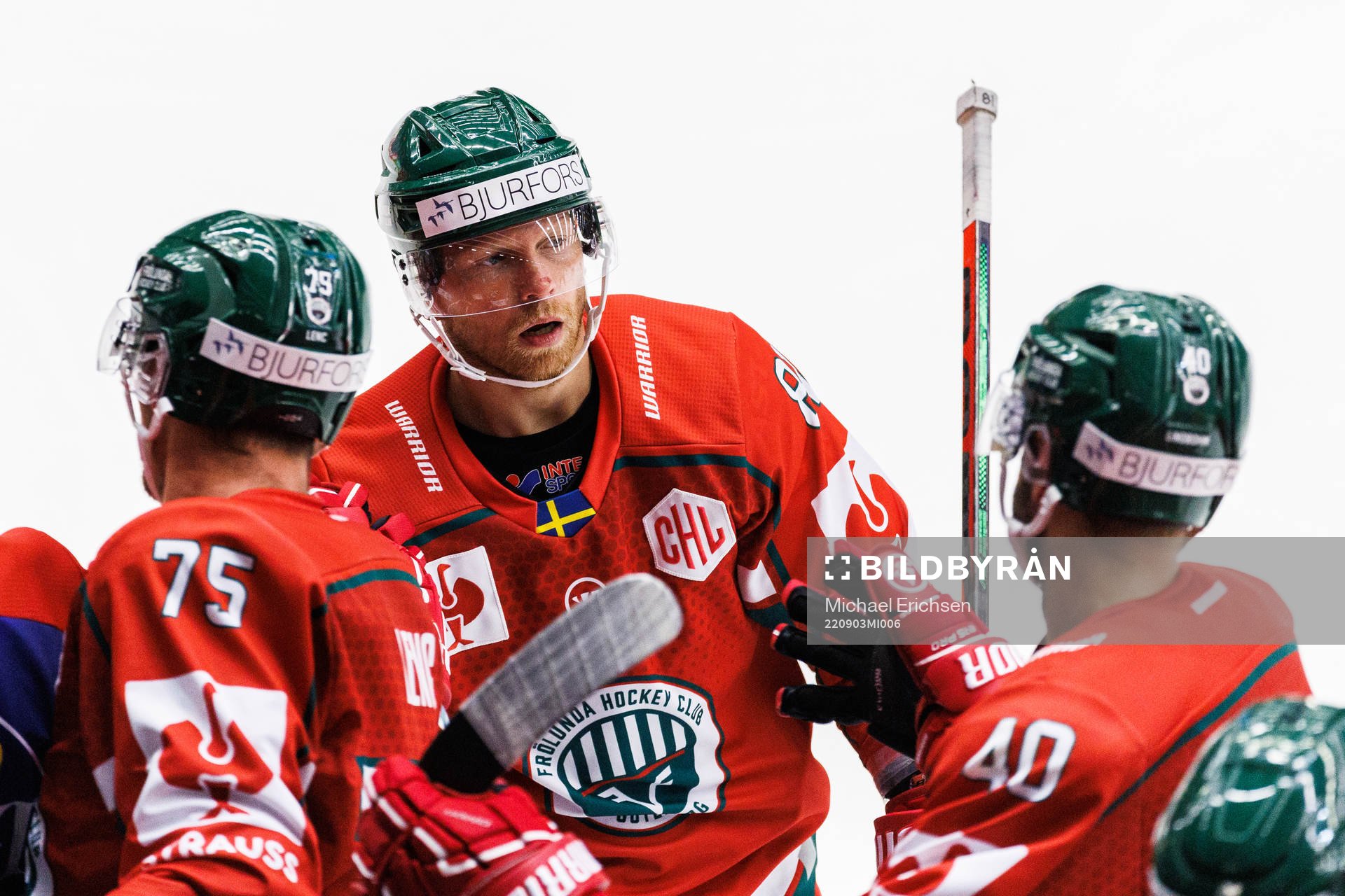 Ryan Lasch of Frölunda celebrates