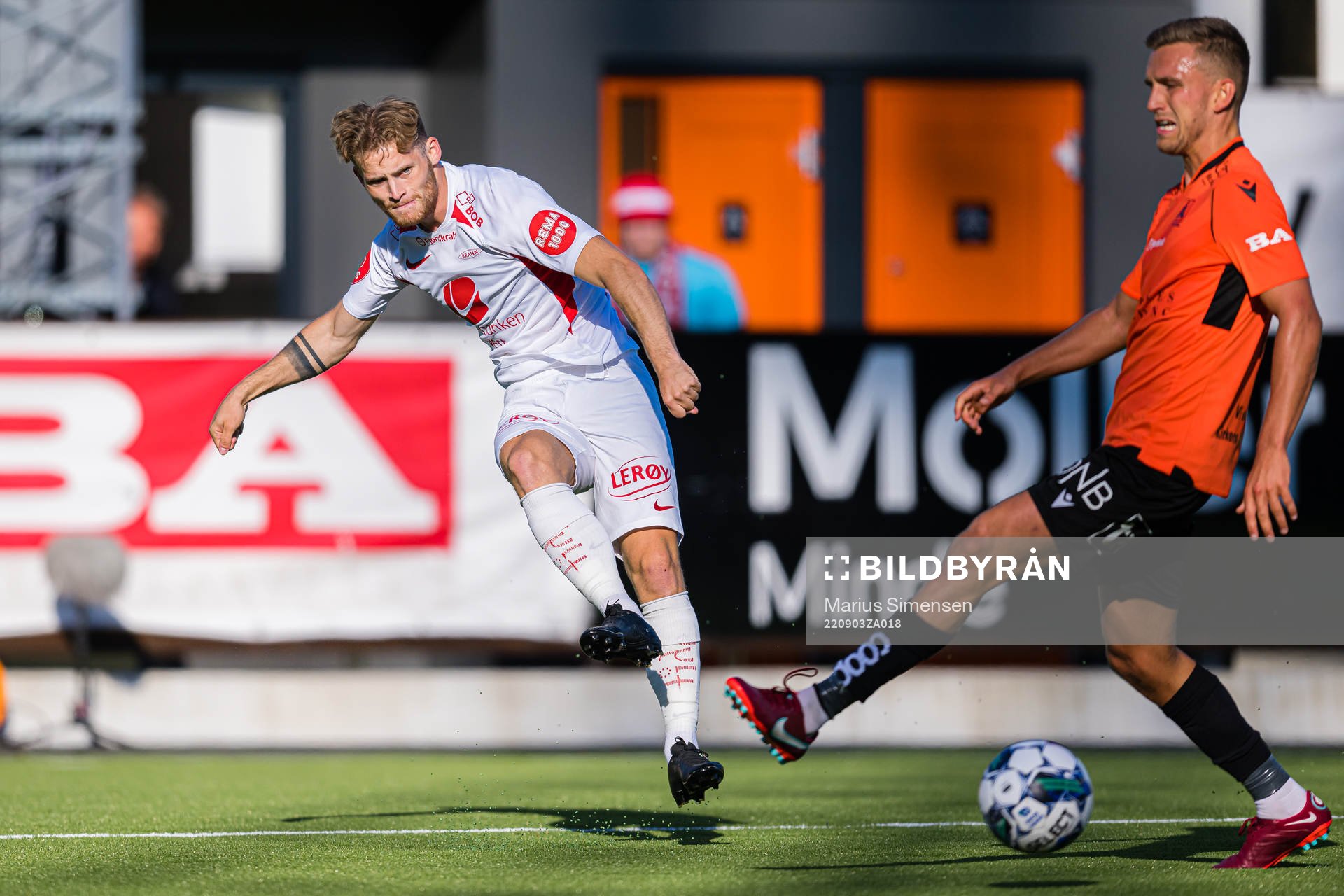 Ole Didrik Blomberg of Brann during the OBOS-ligaen match between Åsane and Brann on September 3, 2022 in Bergen.