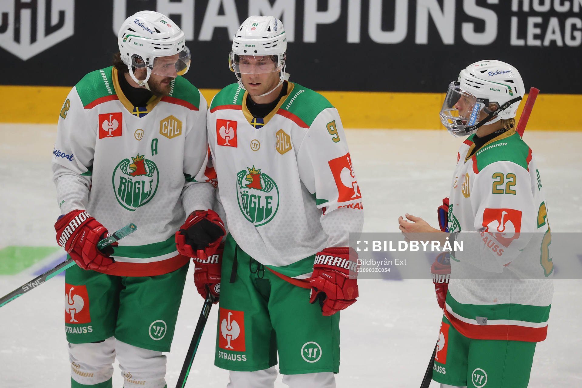 Dennis Everberg, Adam Tambellini and Samuel Jonsson of