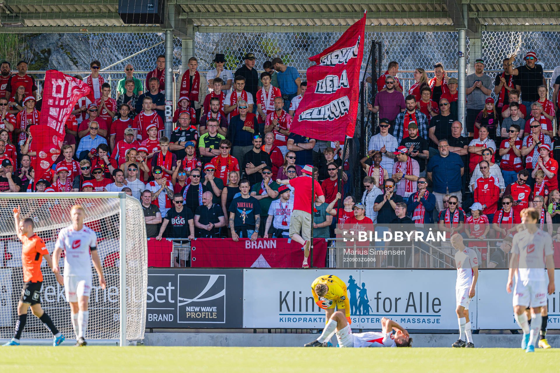 Spectators in the stands