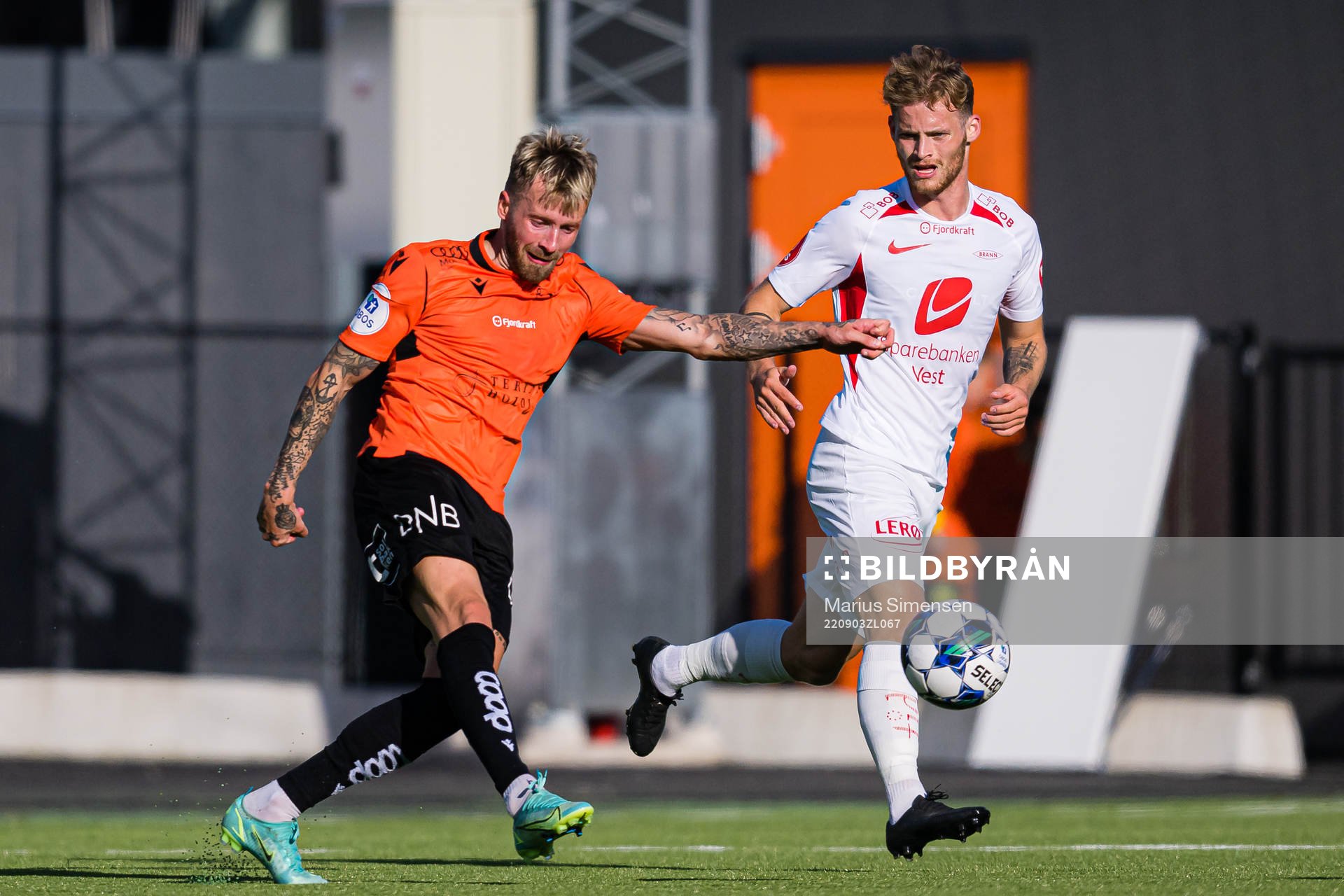Kristoffer Knudsen Larsen of Åsane and Ole Didrik Blomberg