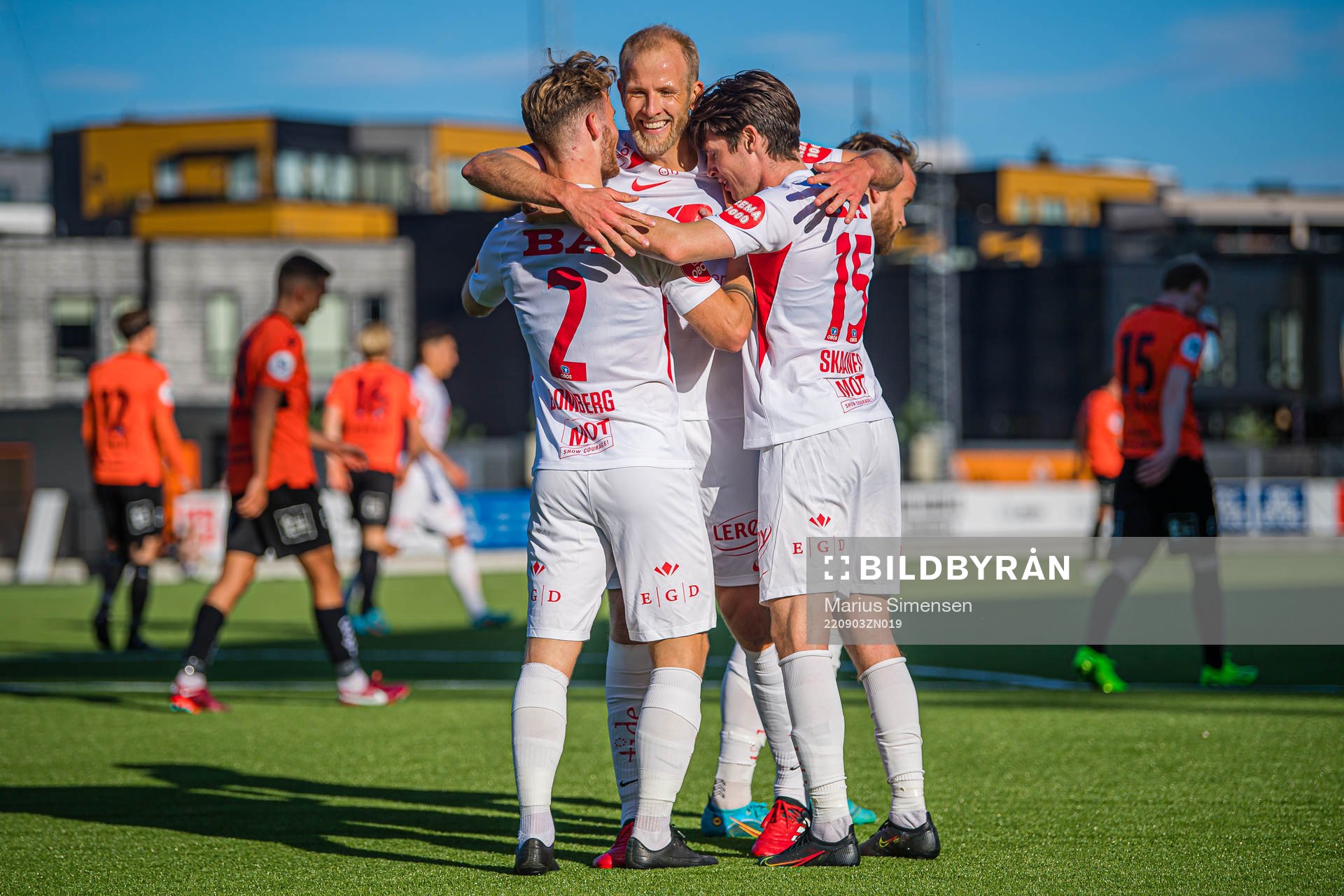 Ole Didrik Blomberg of Brann celebrates