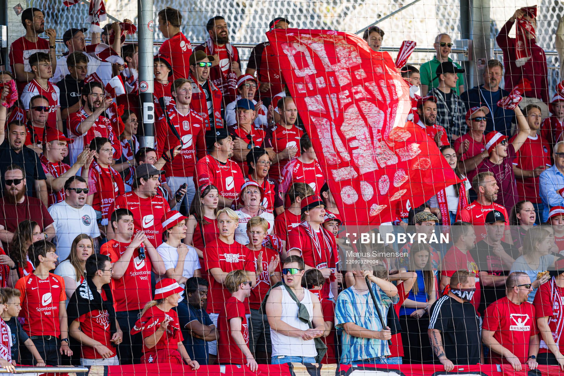 Spectators in the stands