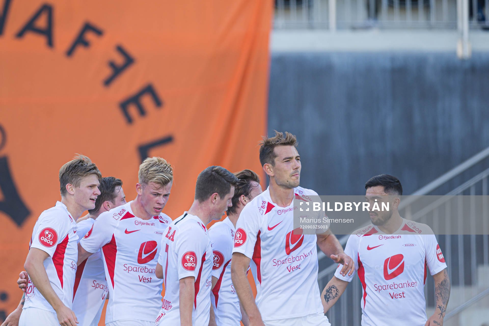 Aune Selland Heggebø of Brann celebrates