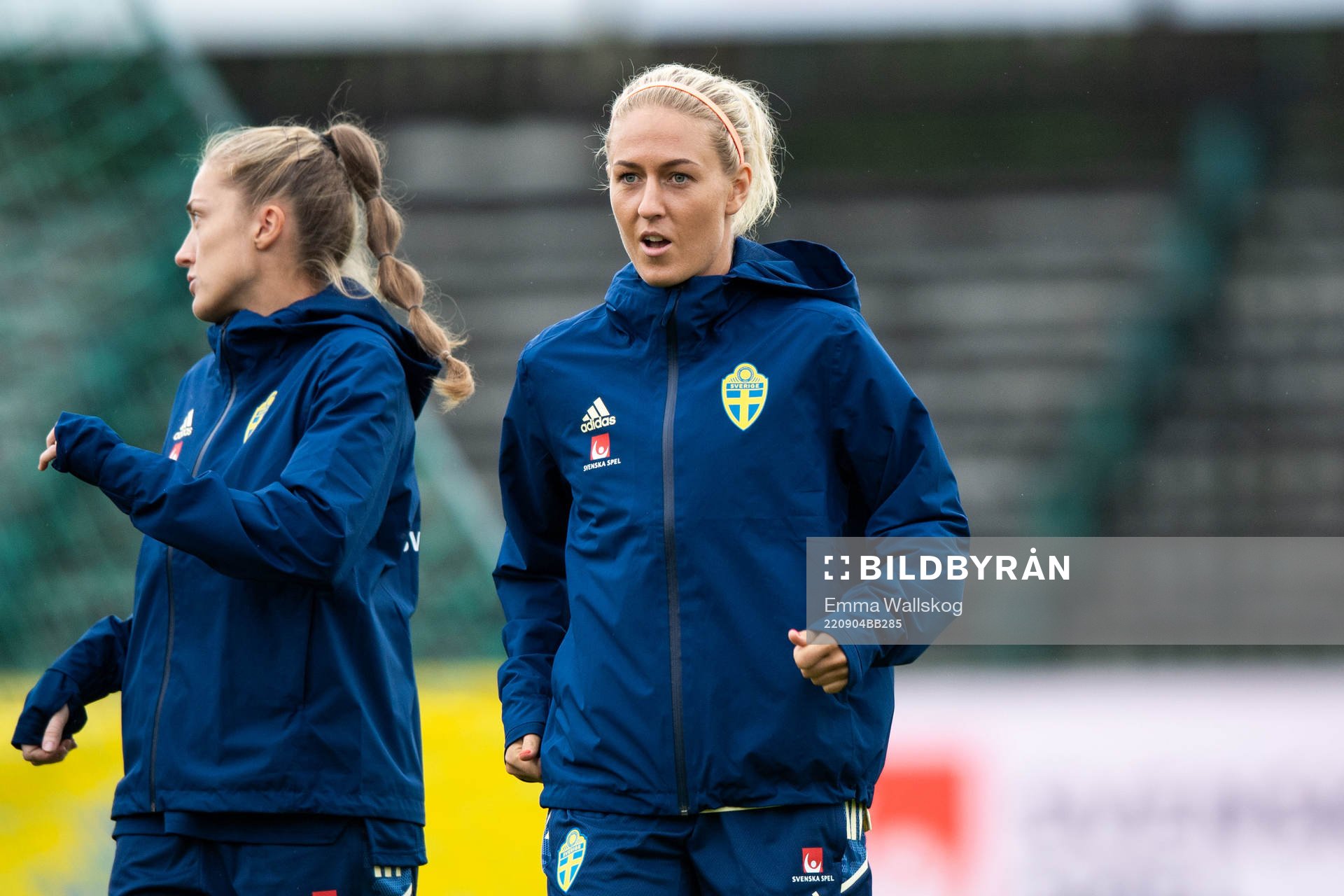Emma Kullberg during a training session with the women's national football team on September 4, 2022 in Visby. 