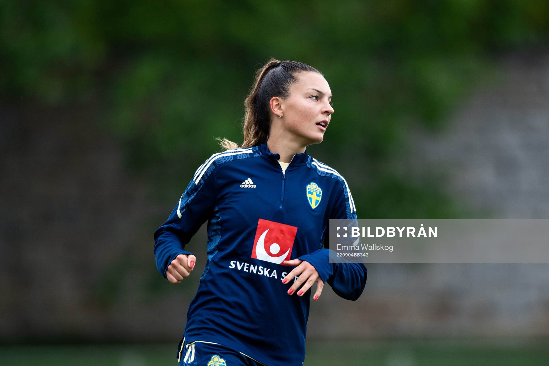Johanna Rytting Kaneryd during a training session with the women's national football team on September 4, 2022 in Visby. 