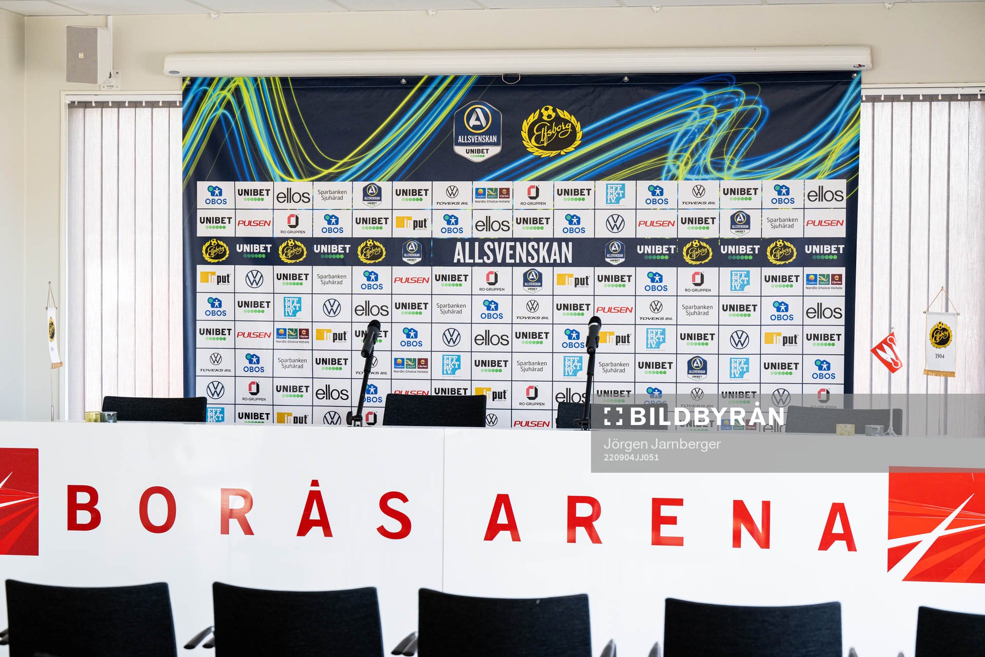 Mediarummet på Borås Arena