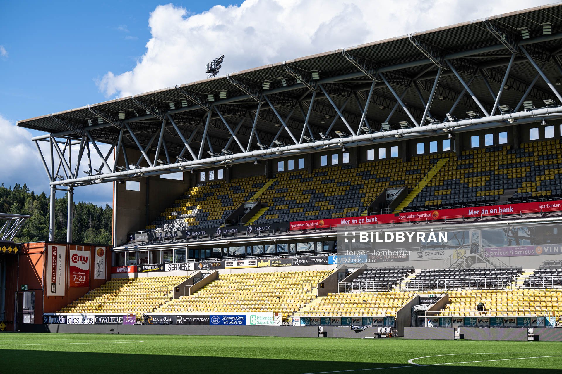 Bild interiört på Borås Arena under fotbollsmatchen i Allsvenskan mellan Elfsborg och Malmö FF den 4 september 2022 i Borås. 