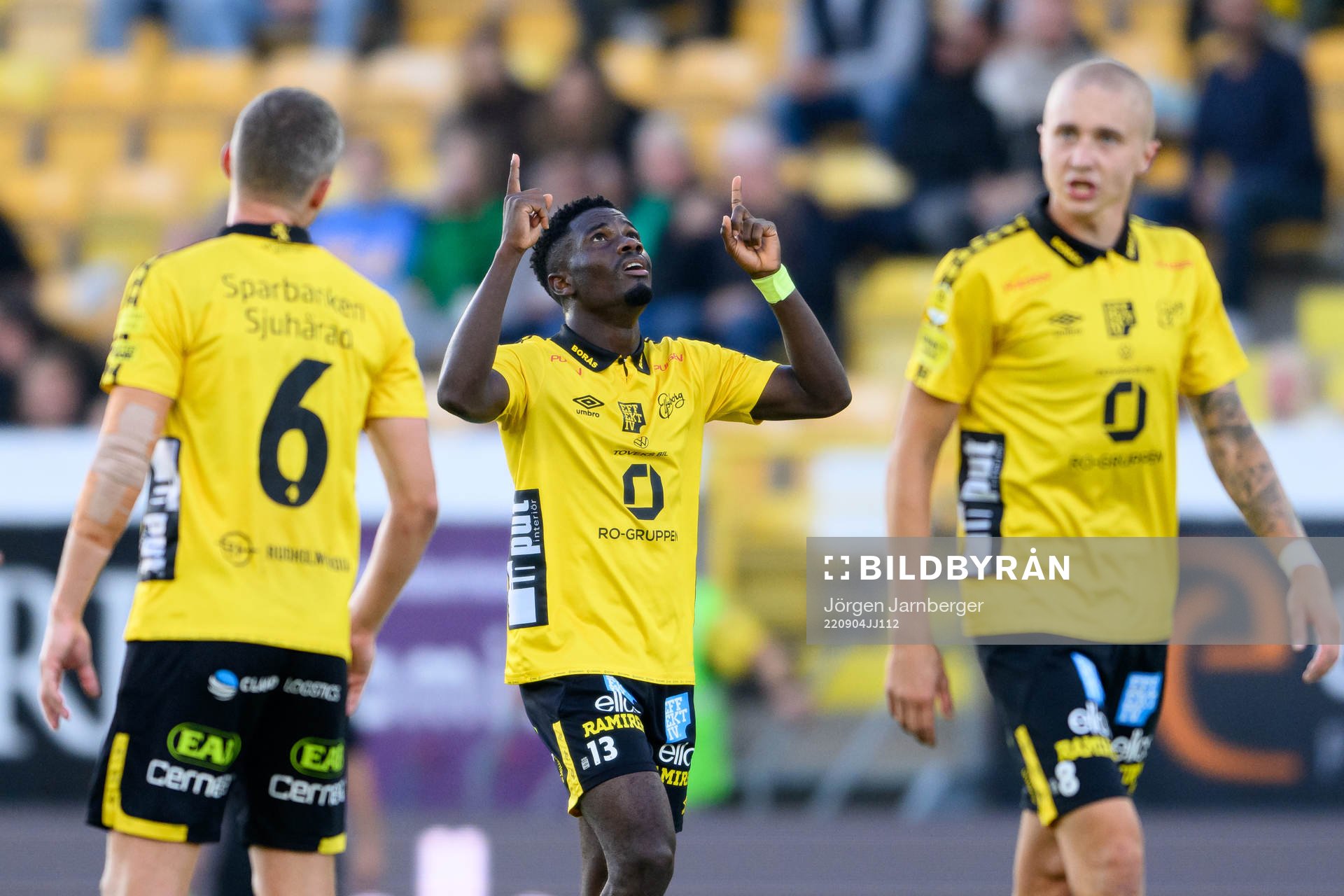 Elfsborgs Michael Baidoo jublar