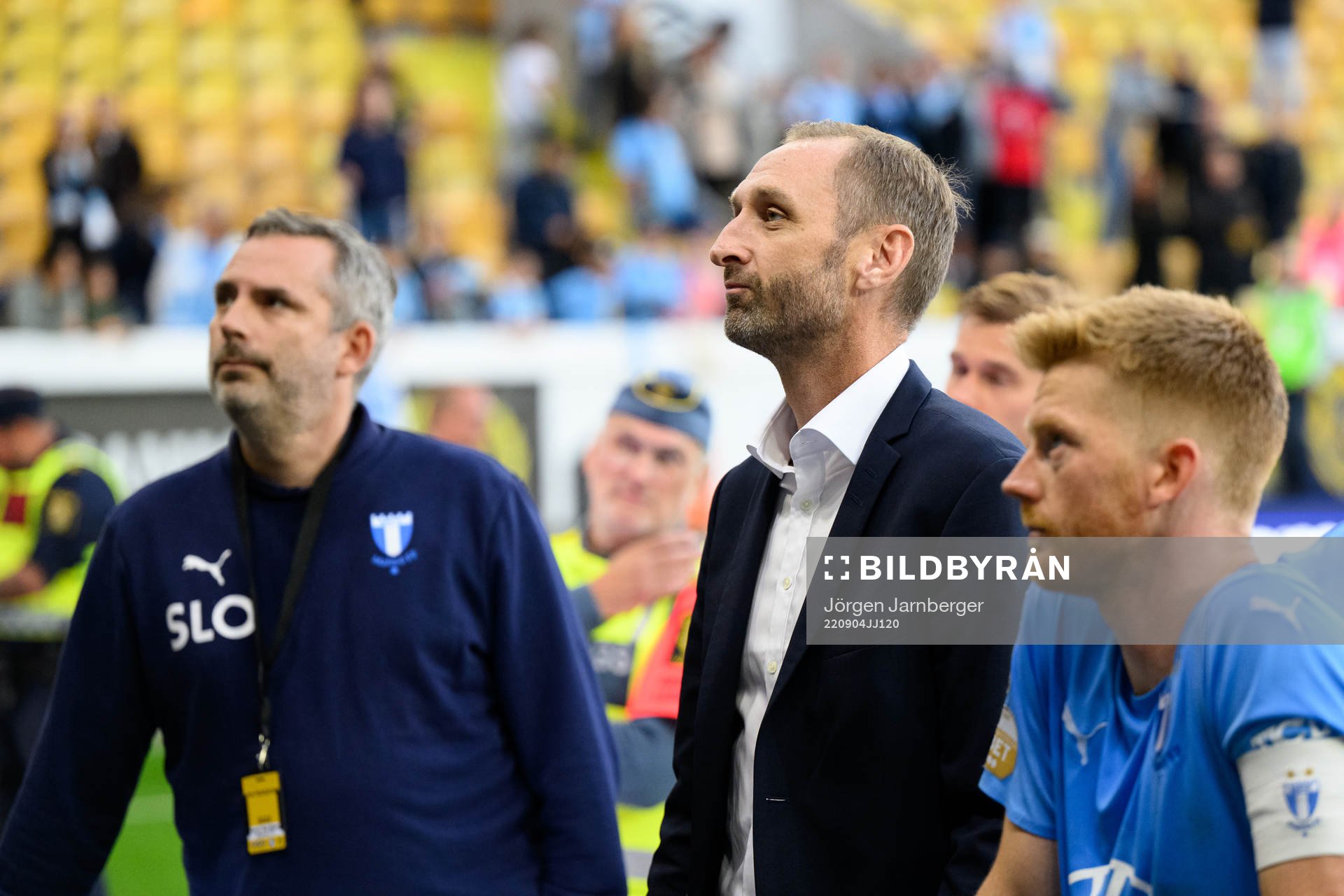 Malmö FFs tränare och sportchef Andreas Georgson efter fotbollsmatchen i Allsvenskan mellan Elfsborg och Malmö FF den 4 september 2022 i Borås.