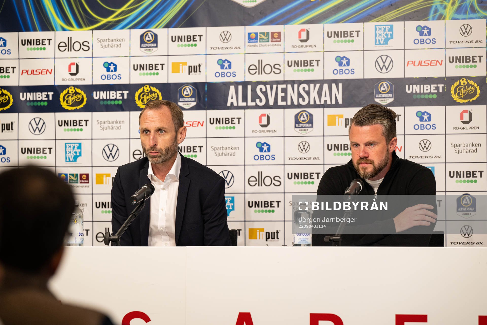 Malmö FFs tränare Andreas Goergson och Elfsborgs manager