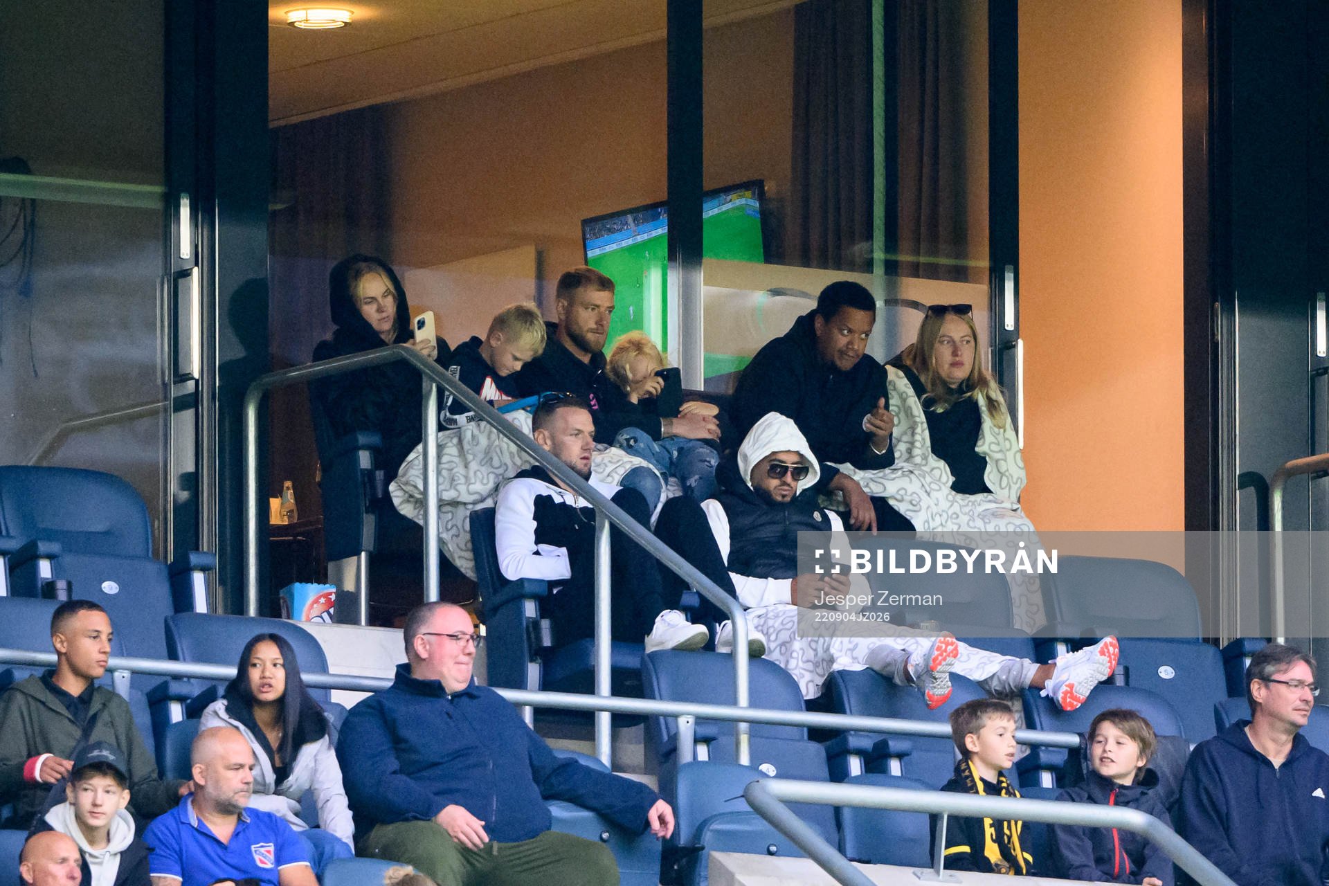 AIKs John Guidetti med fru Sanna Guidetti och AIKs