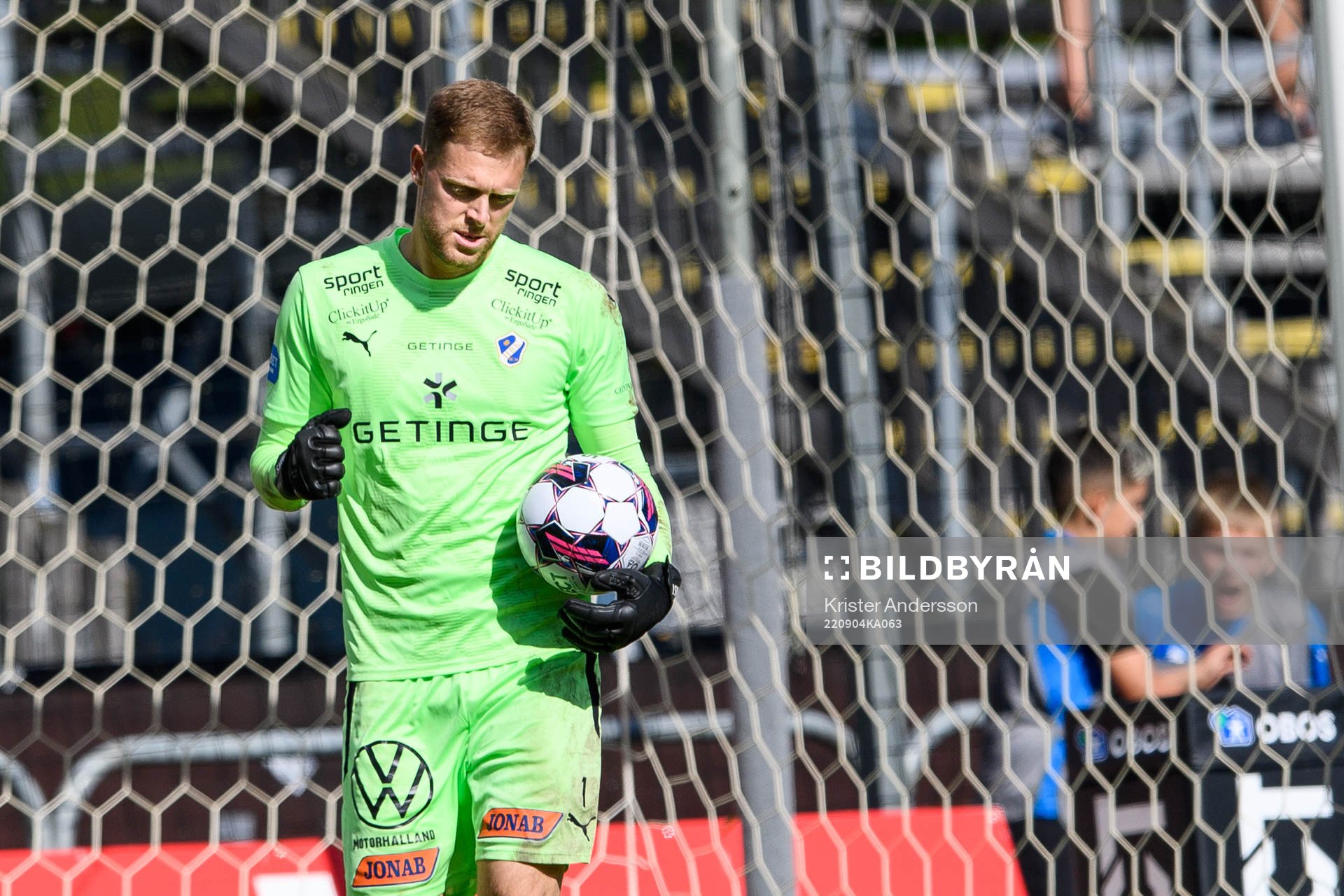 Halmstads målvakt Malkolm Nilsson Säfqvist