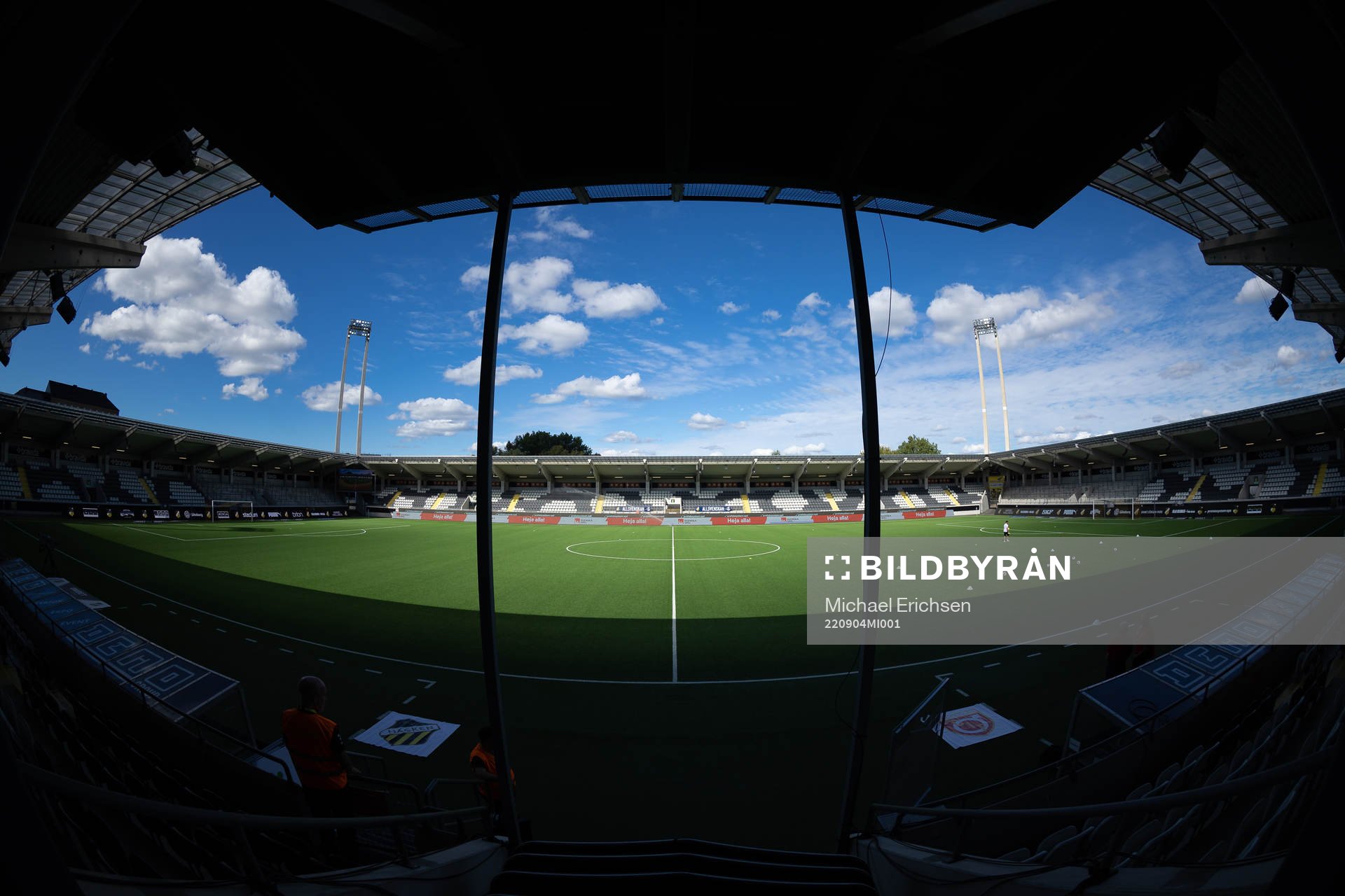 Bravida Arena innan fotbollsmatchen i Allsvenskan mellan