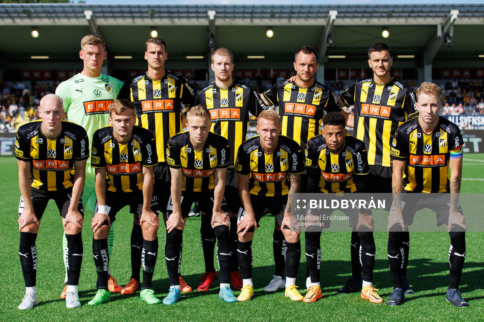 Häckens startelva innan fotbollsmatchen i Allsvenskan
