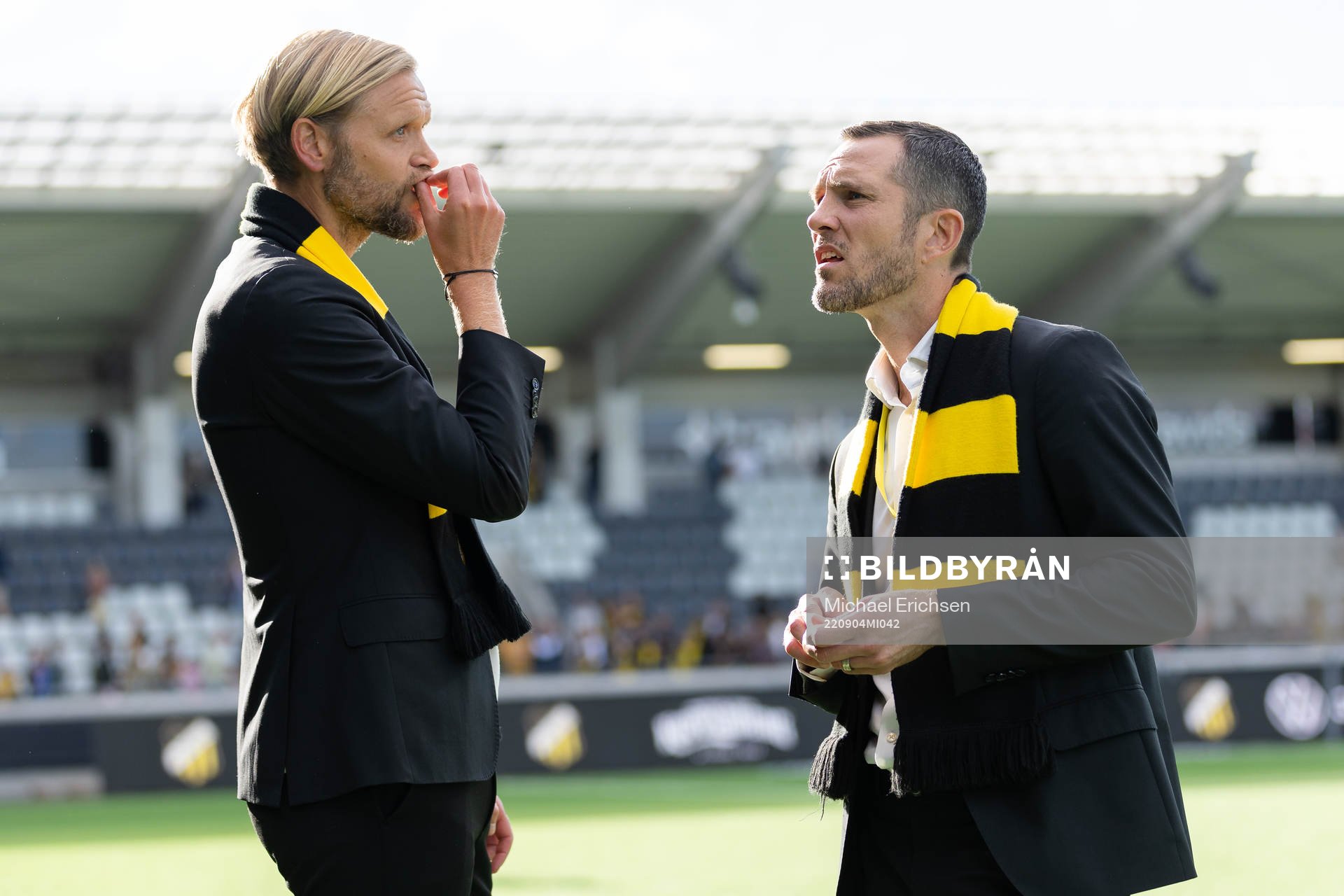 Häckens klubbdirektör Marcus Jodin och sportchef Martin
