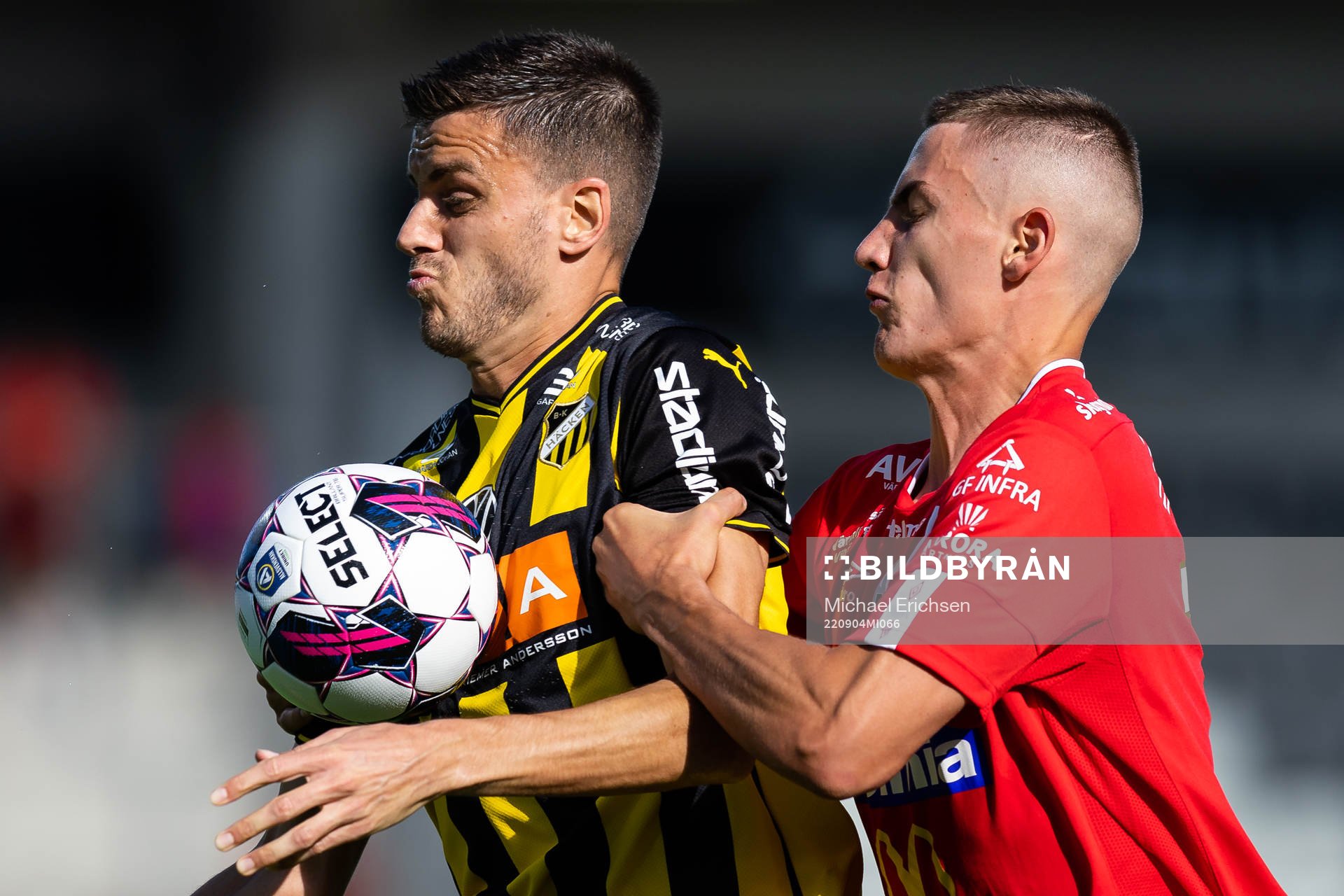 Häckens Alexander Jeremejeff och Degerfors Gustaf