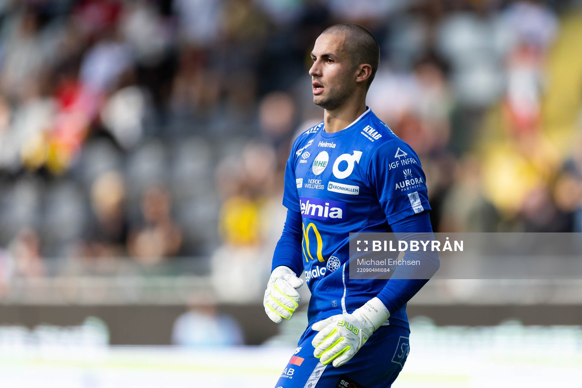 Degerfors målvakt Alfie Malik Whiteman