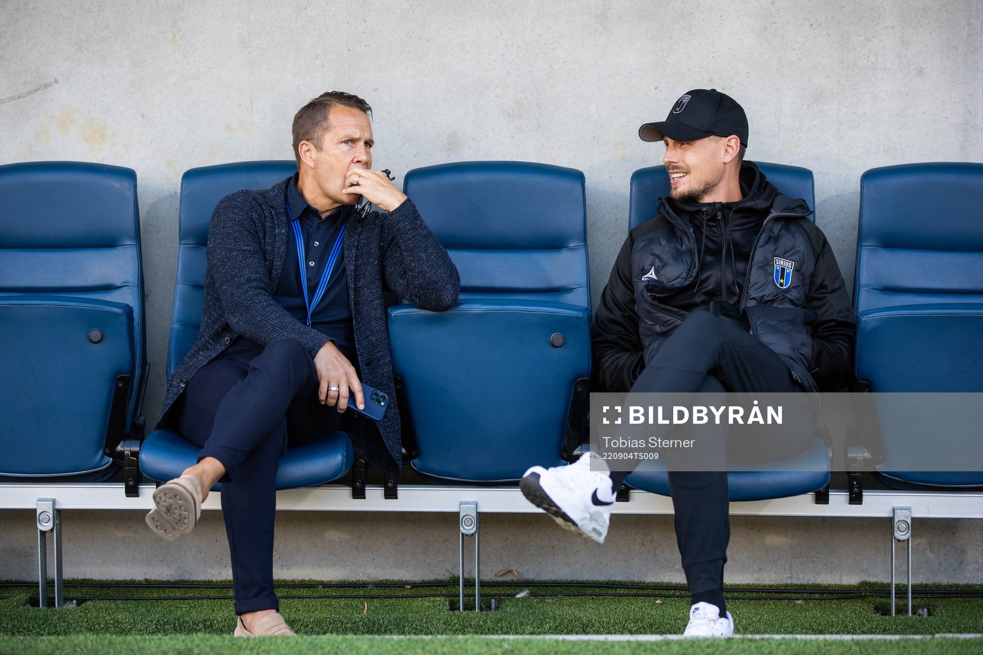 Sirius sportchef Ola Andersson och tränare Daniel