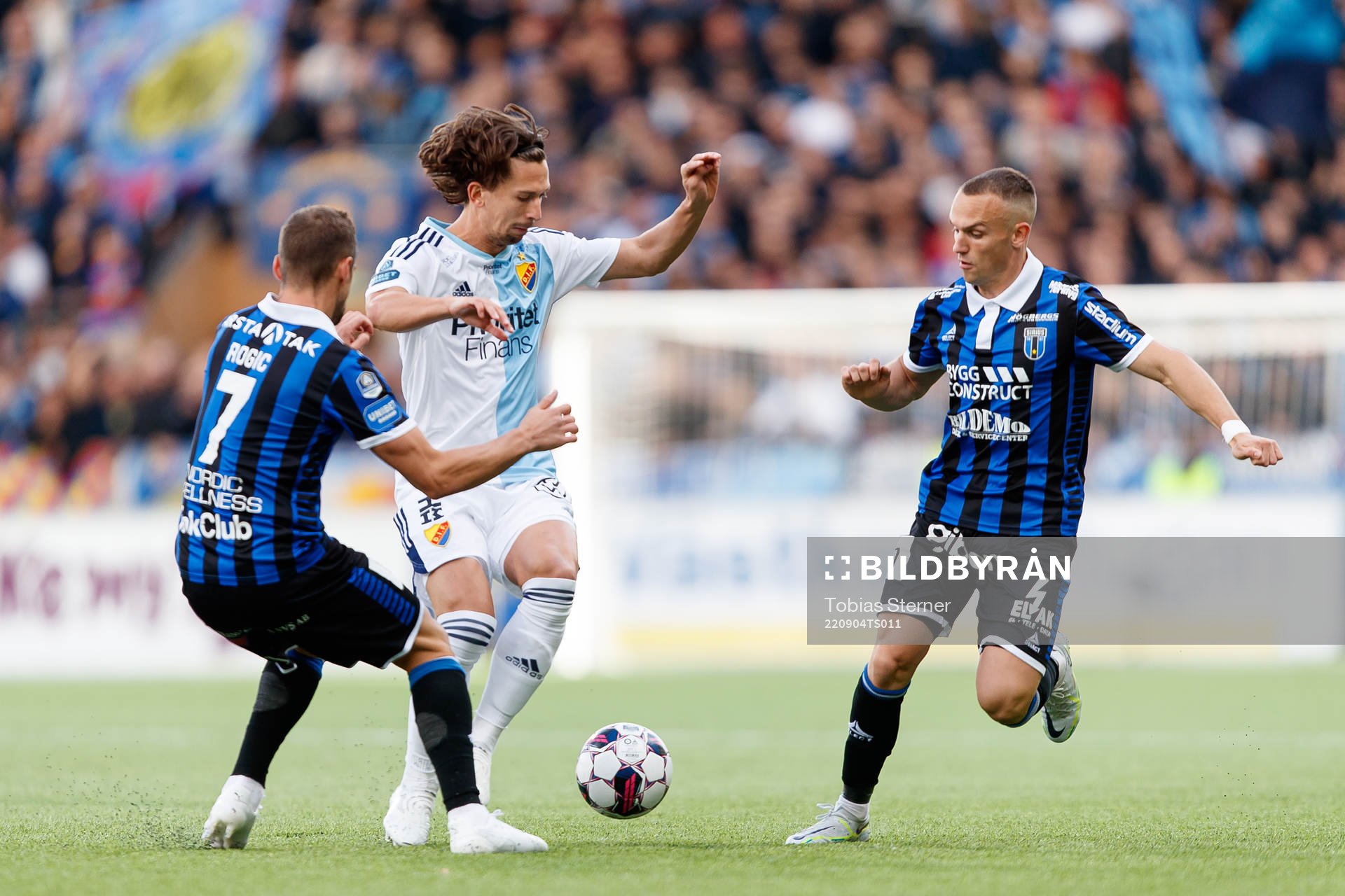 Djurgårdens Gustav Wikheim och Sirius Aron Bjarnason