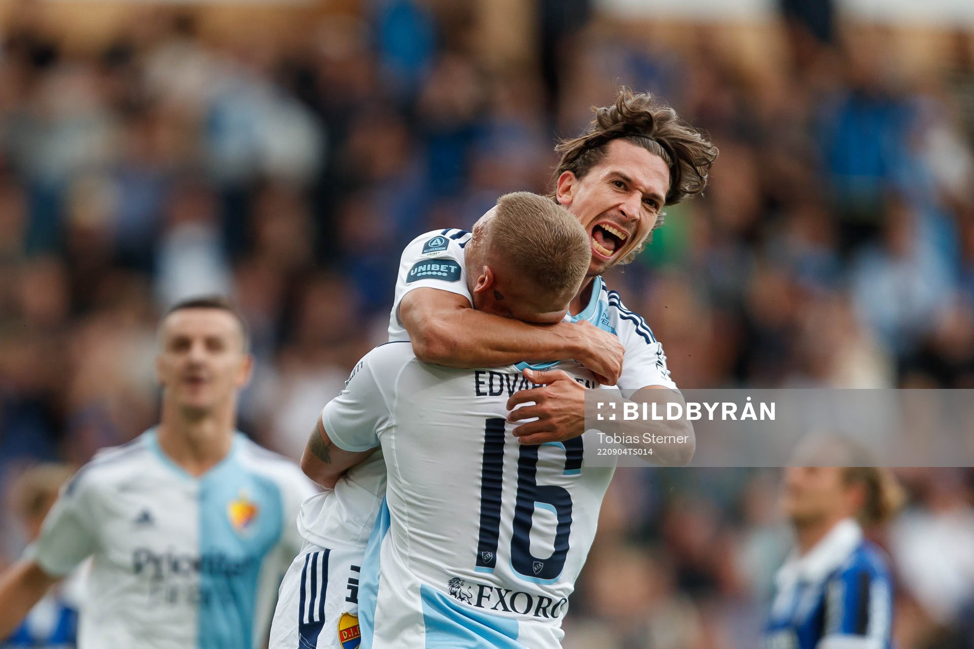 Djurgårdens Gustav Wikheim jublar