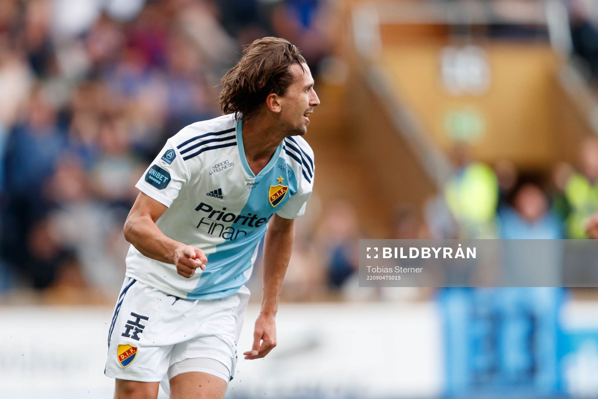 Djurgårdens Gustav Wikheim jublar