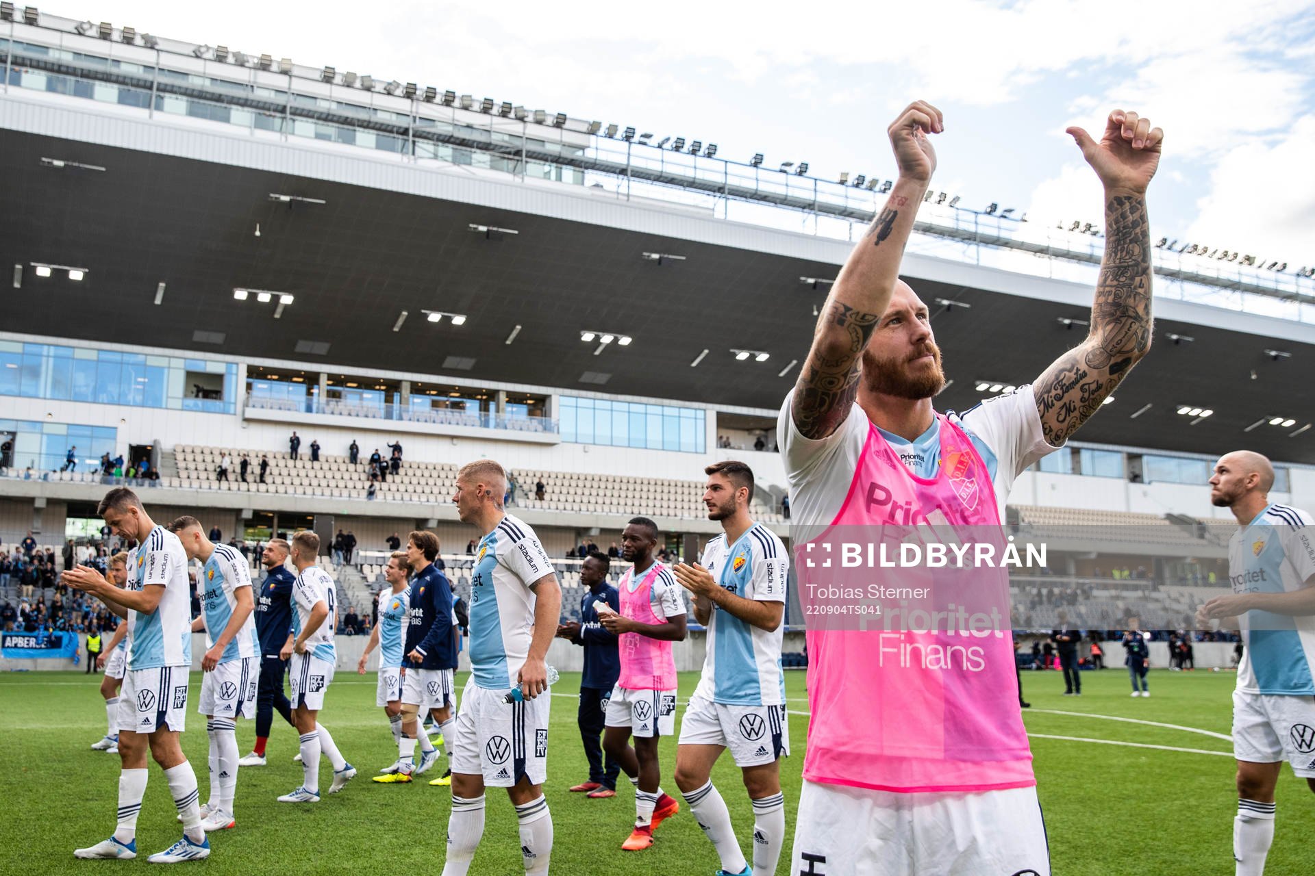 Djurgårdens Magnus Eriksson jublar