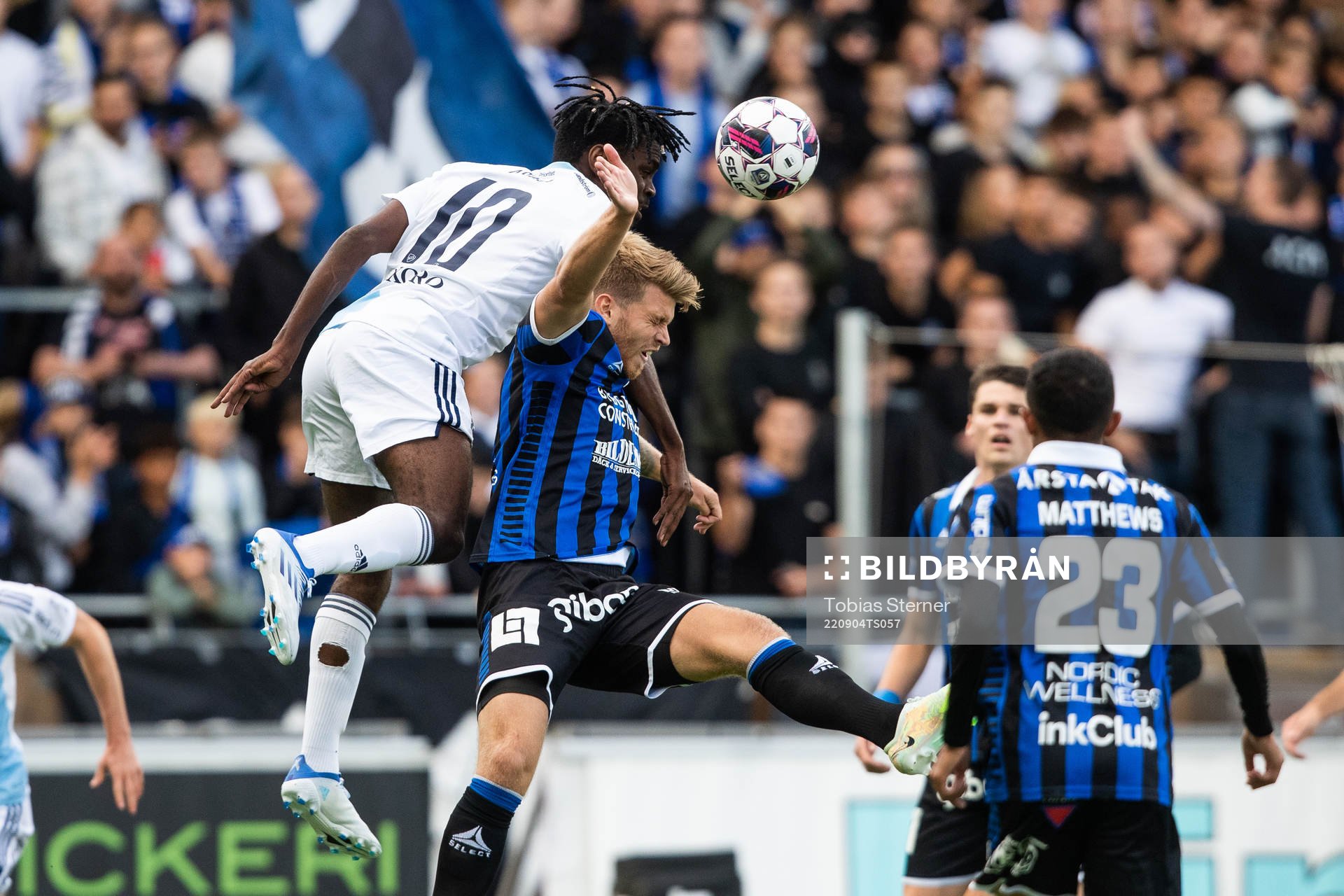 Djurgårdens Joel Asoro och Sirius Marcus Klingenberg