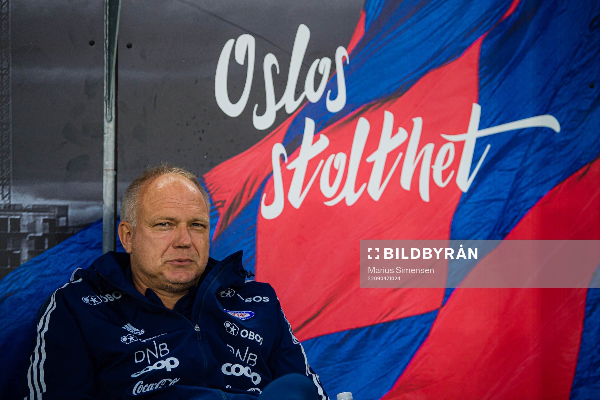 Dag-Eilev Fagermo, head coach of Vålerenga, ahead of the Eliteserien match between Vålerenga and Lillestrøm on September 4, 2022 in Oslo.