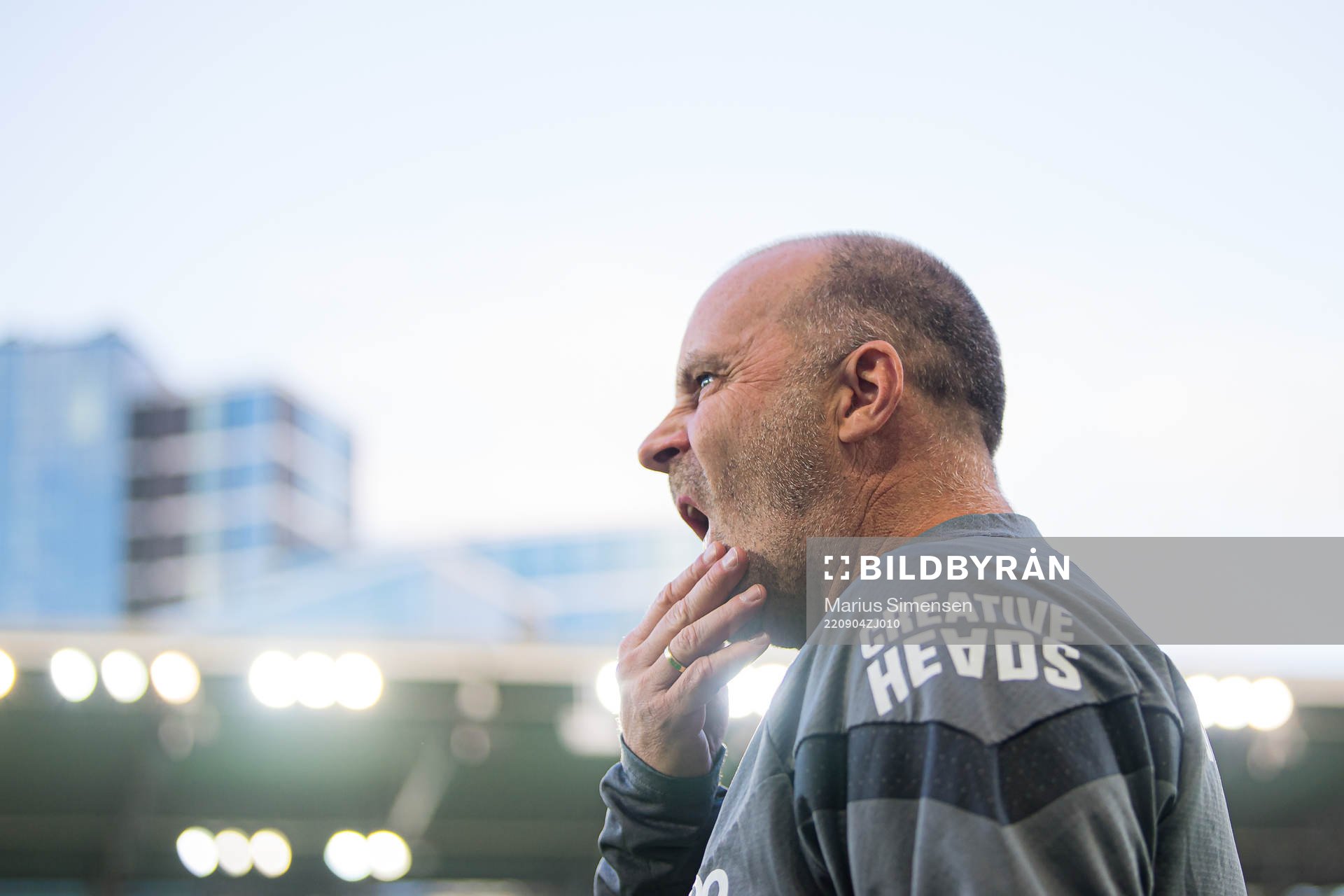 Geir Bakke, head coach of Lillestrøm, ahead of the Eliteserien match between Vålerenga and Lillestrøm on September 4, 2022 in Oslo.