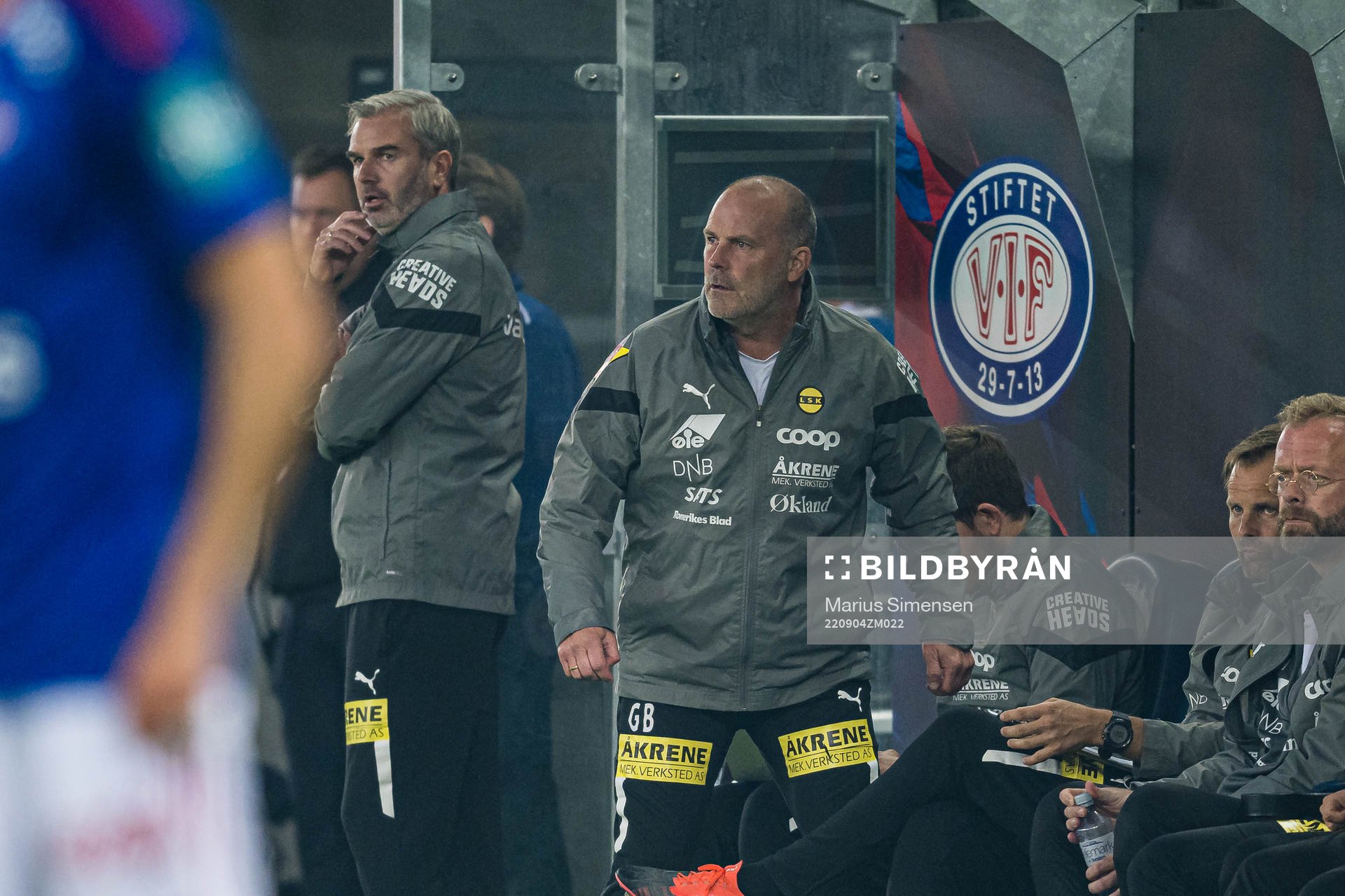 Petter Myhre, assistant coach of Lillestrøm, and Geir