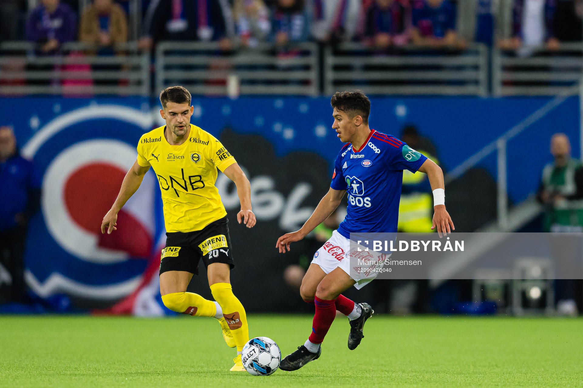 Osame Sahraoui of Vålerenga during the Eliteserien match between Vålerenga and Lillestrøm on September 4, 2022 in Oslo.